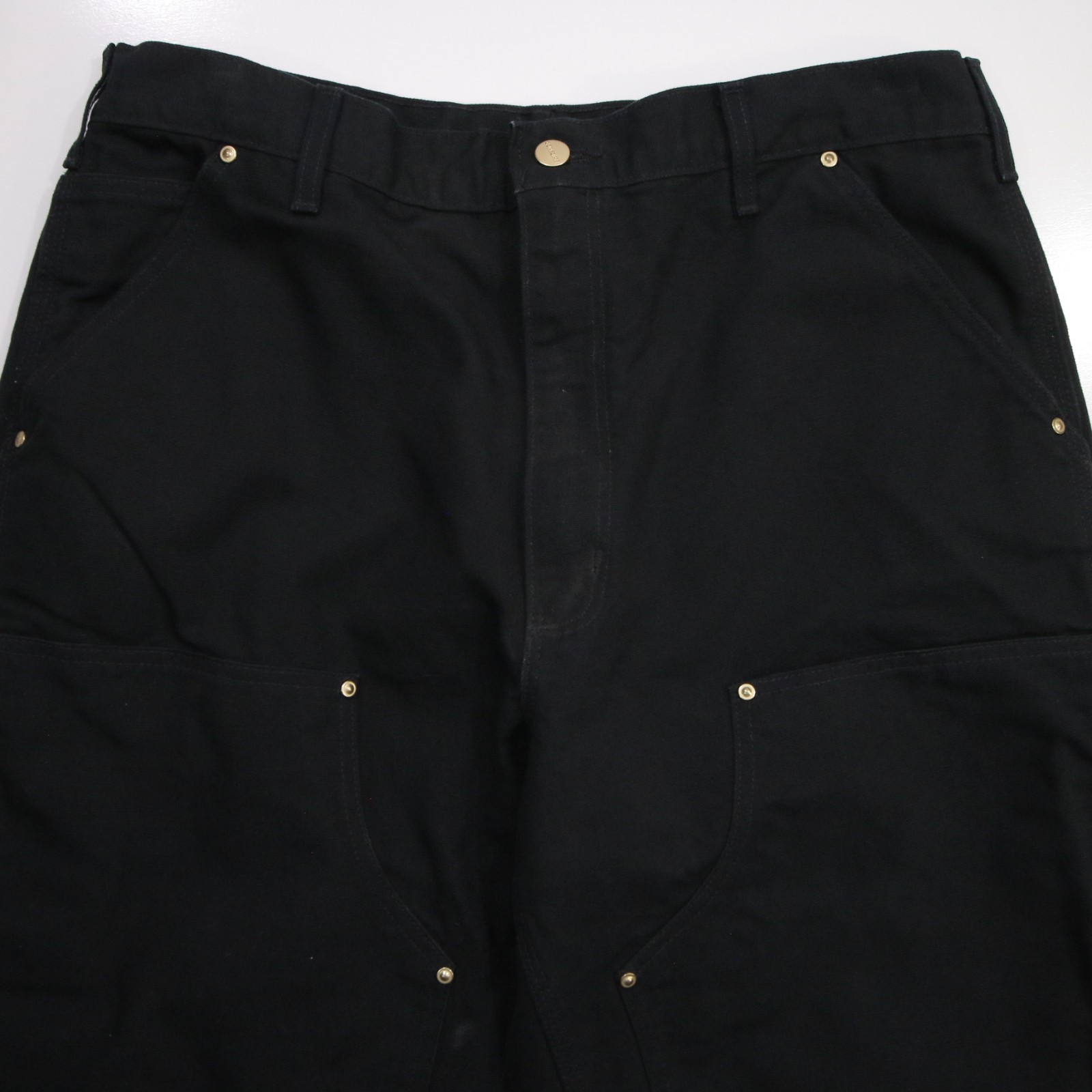 Carhartt Pants Mens 36×34 Black B01 Double Knee Made In USA Workwear