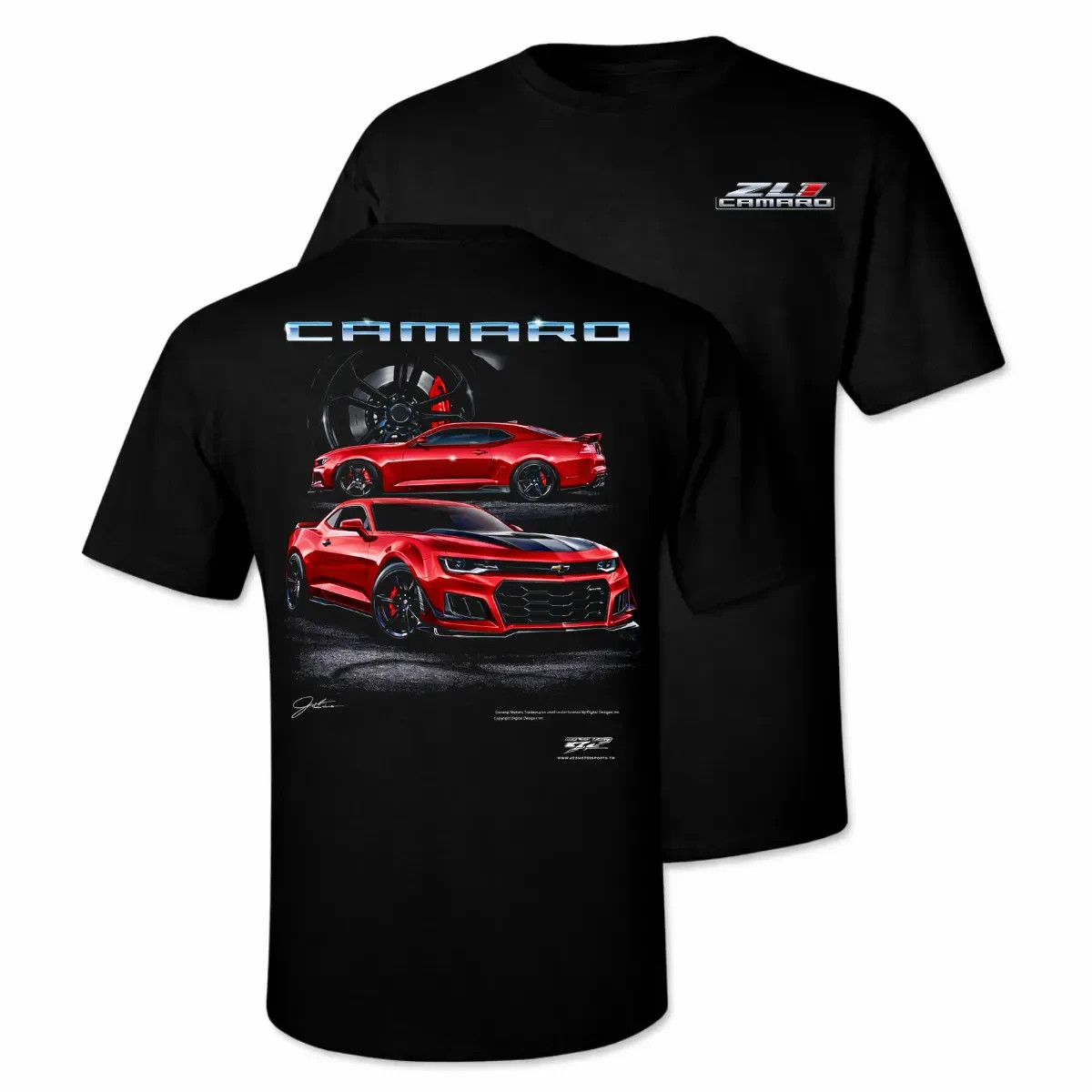 Racing T-Shirt, Muscle Car Graphic Tee, Red Sports Car Shirt, Performance Car