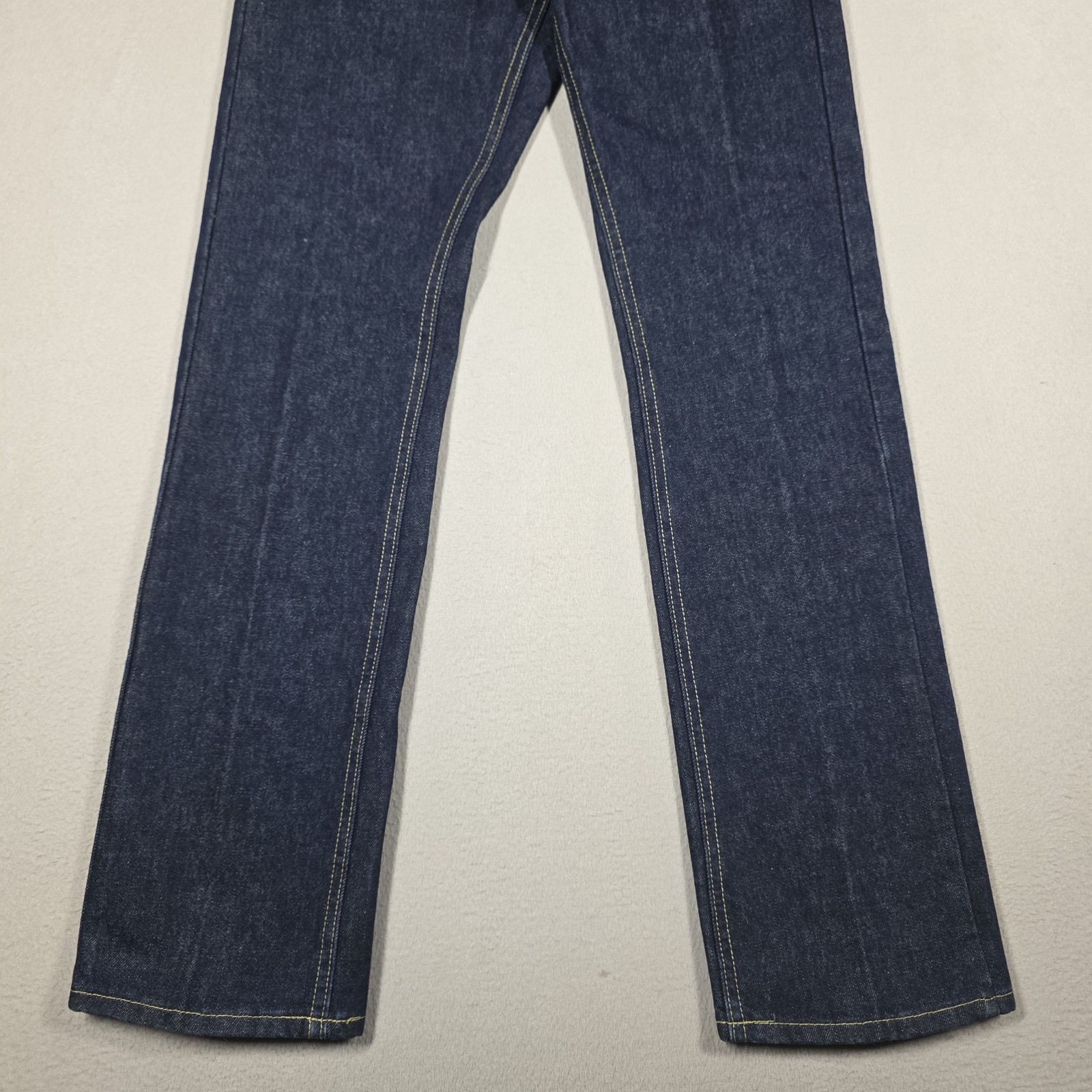 Vintage Lee Dungarees Jeans Men’s 27×32 Dark Wash Straight Made in USA Bust Em