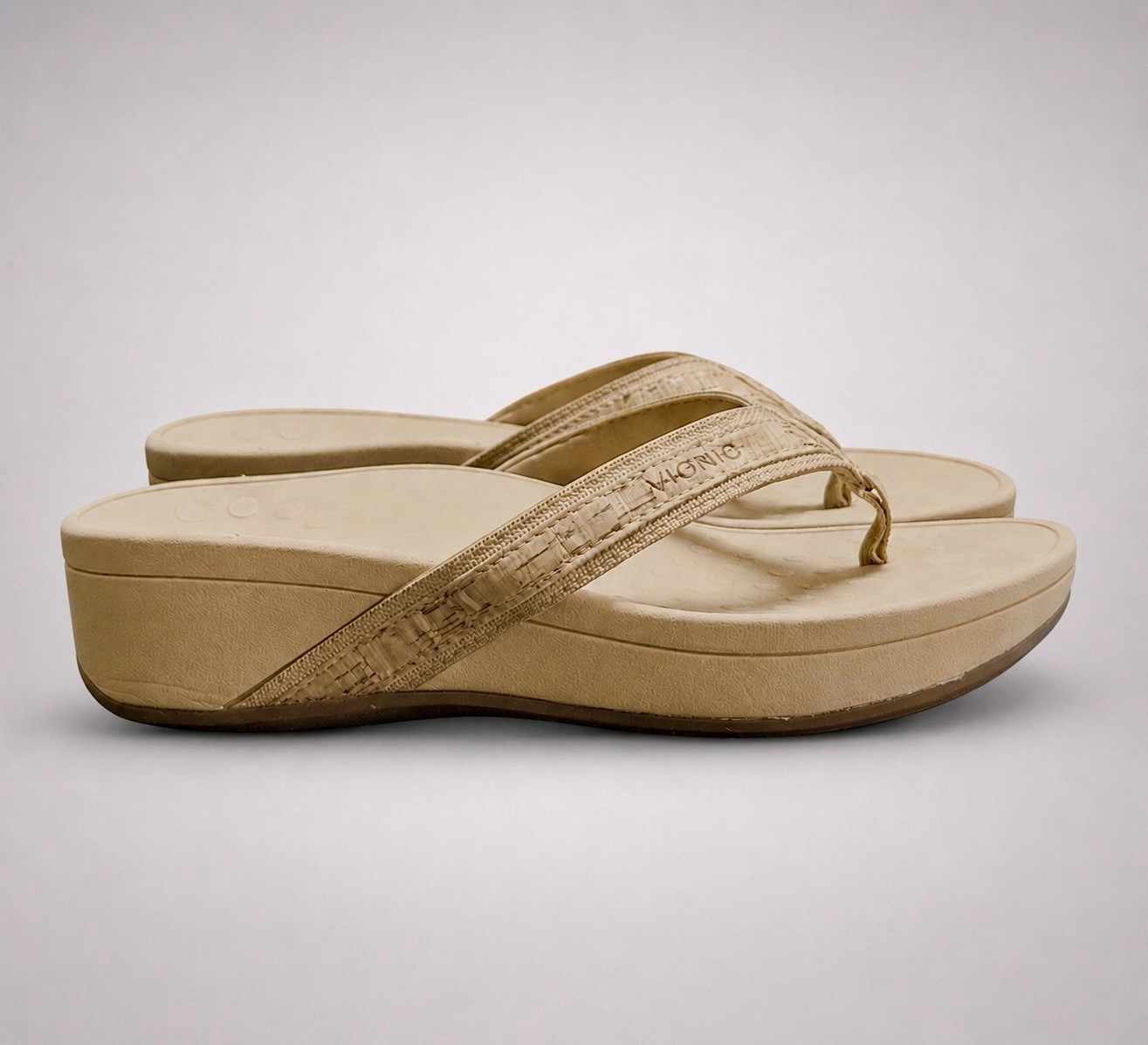 Vionic High Tide Wedge Platform Flip Flop Sandal Cork Women’s US 7