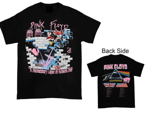 Pink Floyd 1988 Tour Vintage Momentary Lapse Reason World Unisex T-Shirt