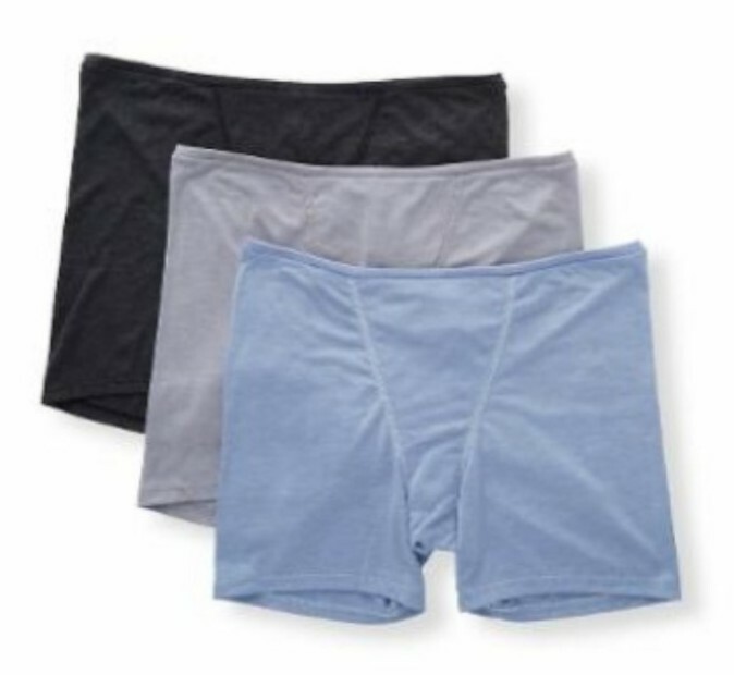 Women’s Hanes Ultimate Comfortsoft Lounge Boxer-3 Pack Style 47HUBB Size 7 NEW