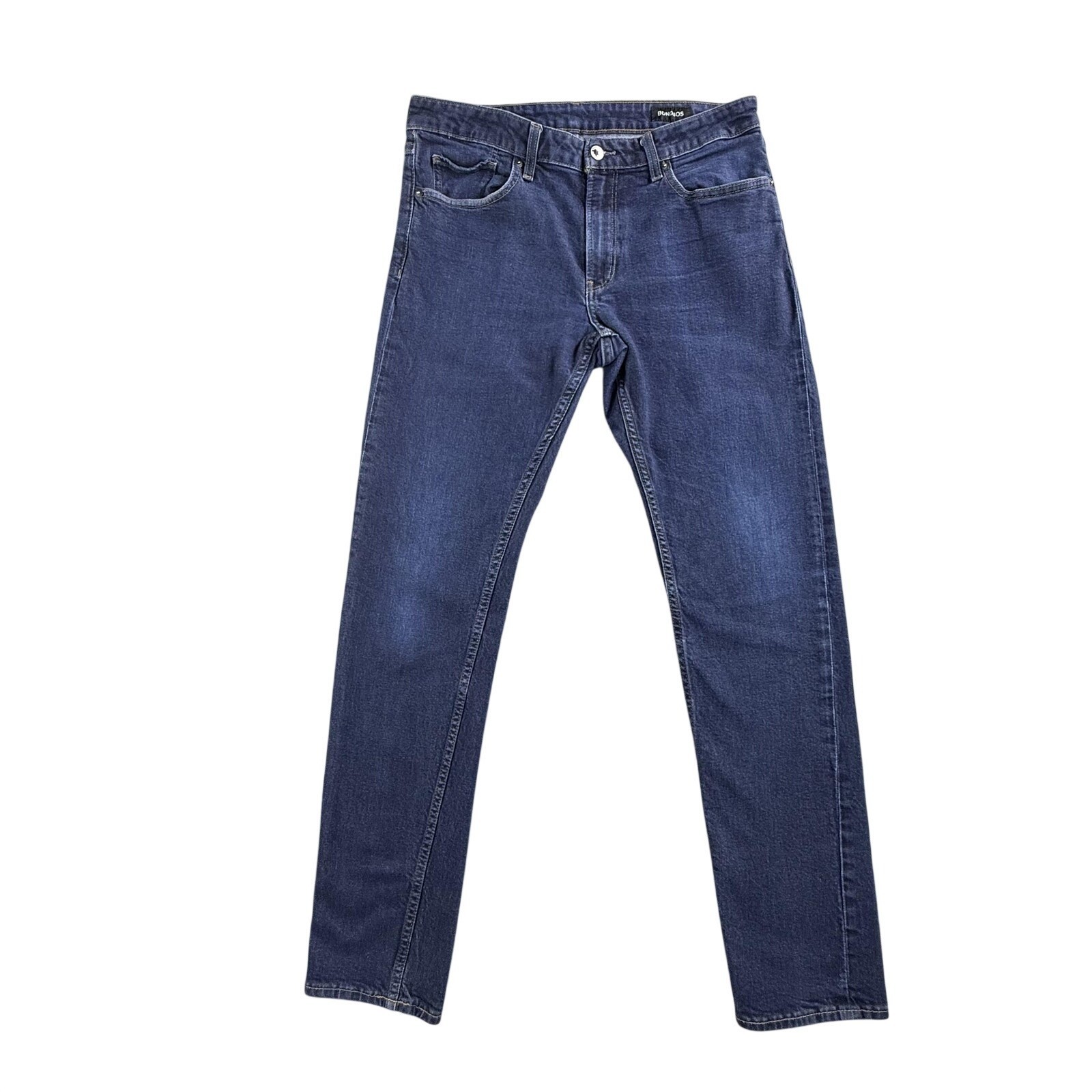 Bonobos Jeans Mens 35×34 Blue Slim Tapered Stretch Denim Medium Wash BDB05260S