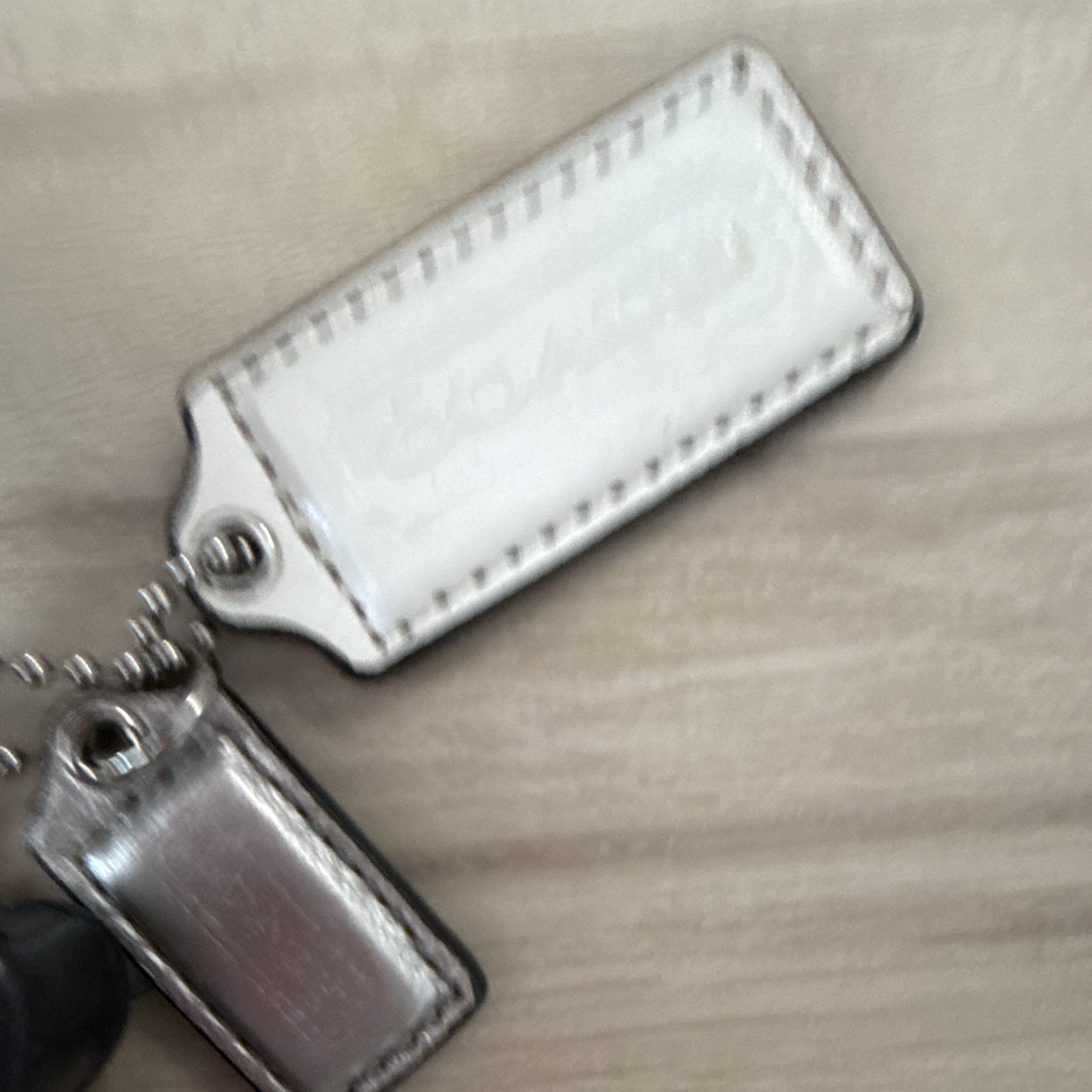 Coach Signature Logo Crescent Shoulder Bag Zip Silver Hardware Charm Pockets