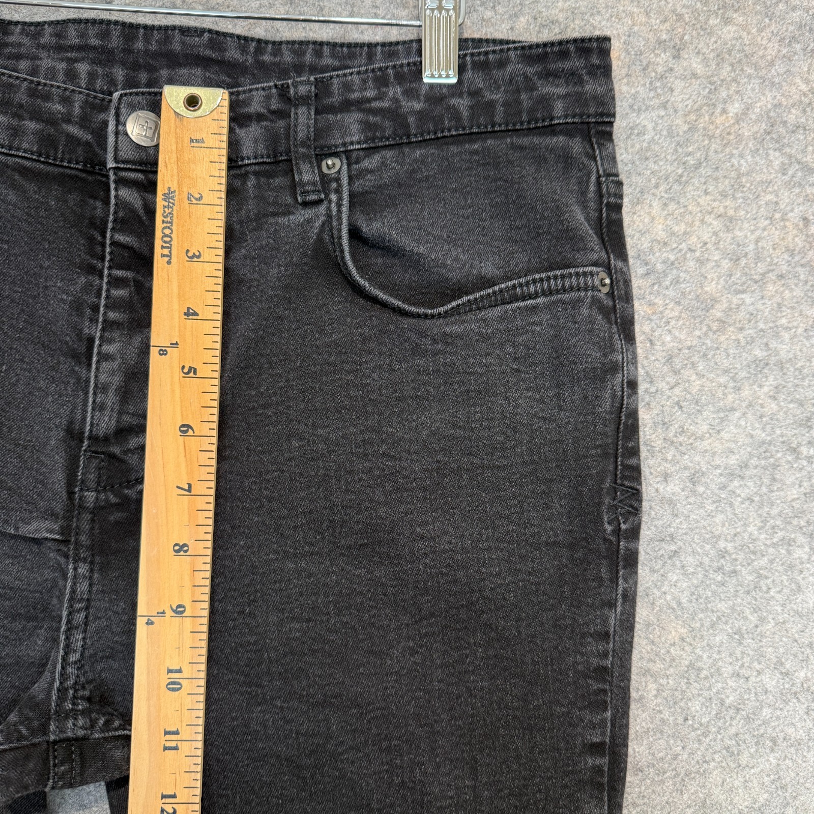 Ksubi Van Winkle Skinny Jeans Mens 34 34×30 Cross Embroidery Button Fly Rocker