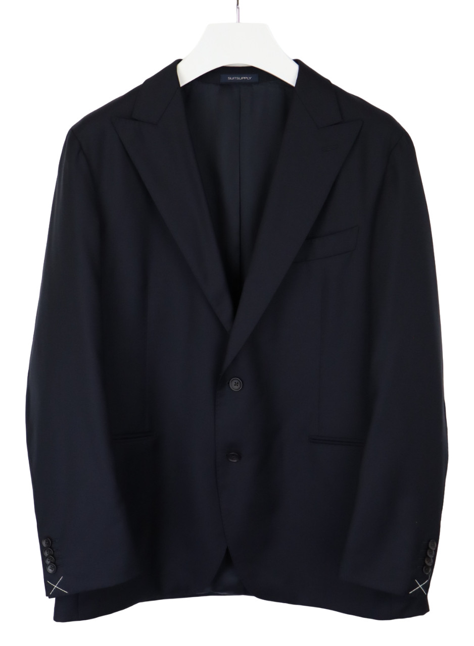 Suitsupply Havana Peak Jetted Slim Ferrara Soho Suit Mens UK 48/UK 46L 3 in 1