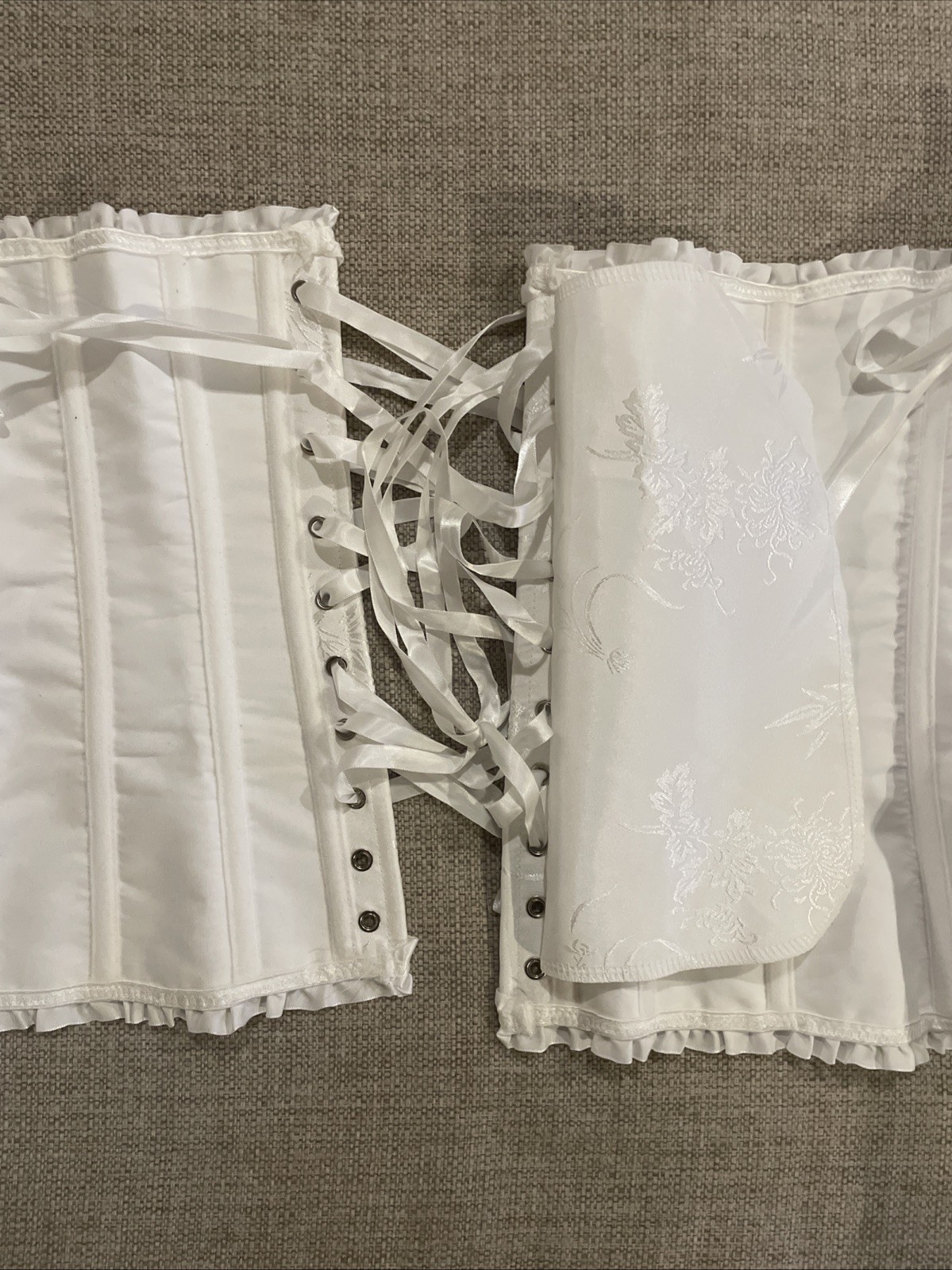 Adjustable Corset Women’s Size M Brilliant White Boned