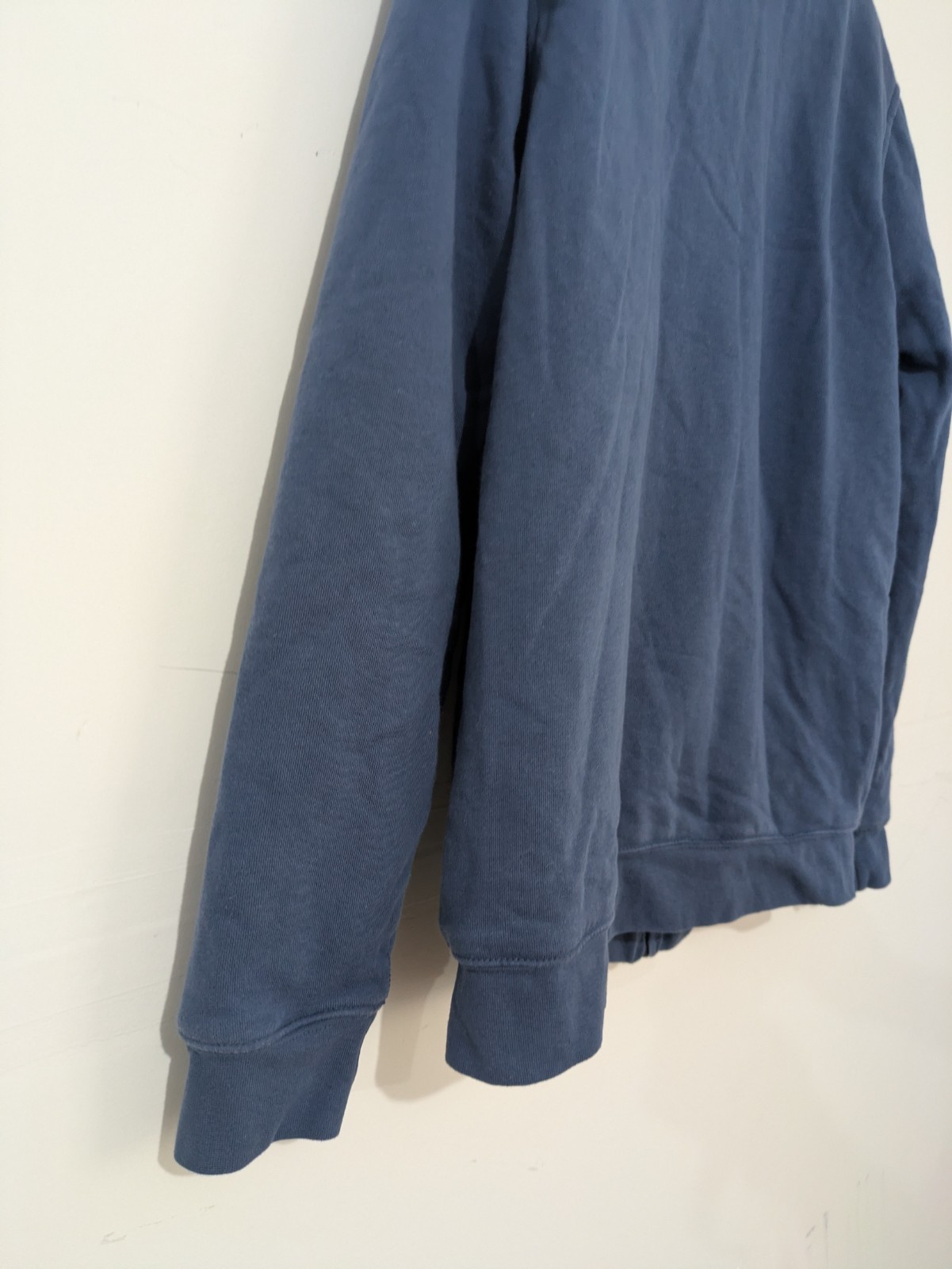 Fox Racing Men’s M Blue Fleece Lined Full Zip Hoodie Logo Pockets Hooded