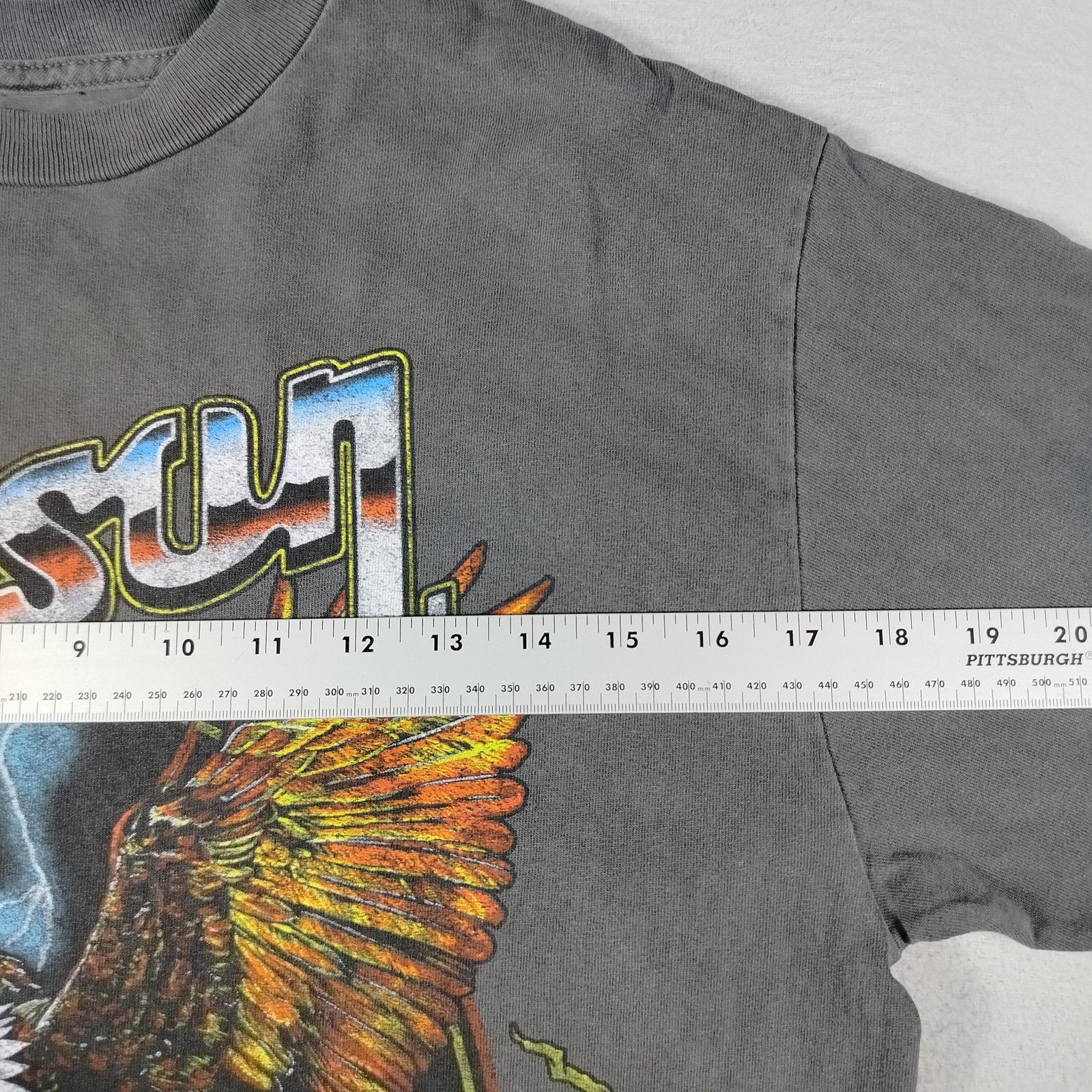 Gibson Shirt Mens Medium Gray Eagle Guitar Nashville Graphic Rock Music Tee