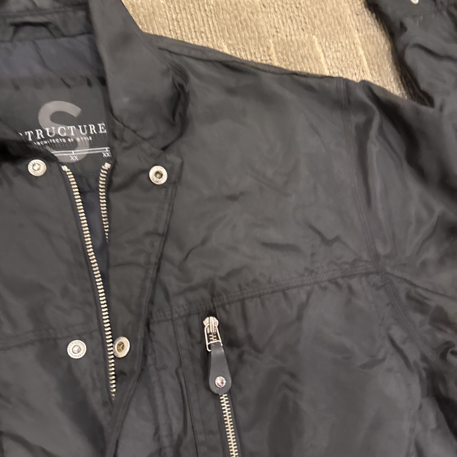 Vintage 90s Structure Sport Parka Jacket Full Zip Mens Small