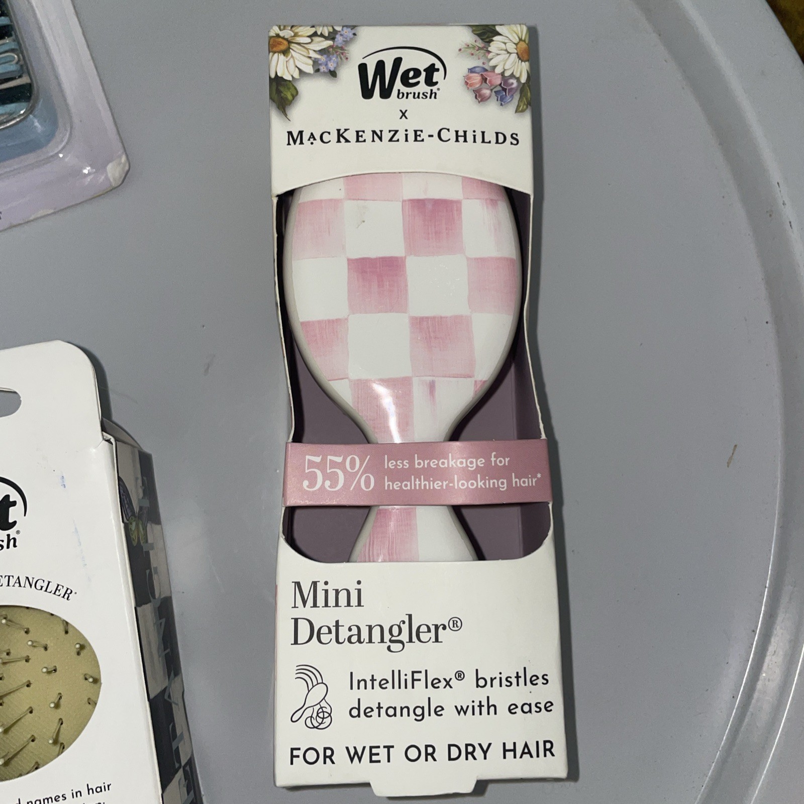mackenzie childs x goody Bundle 3 Mini Brushes/1 Comb & Case/1Pins & Tin ALL NEW