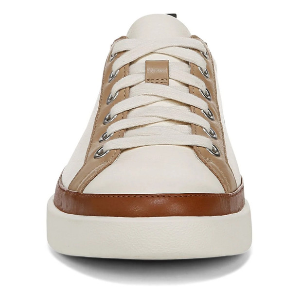 Vionic’s Winny Sneaker, Ivory Black Leather