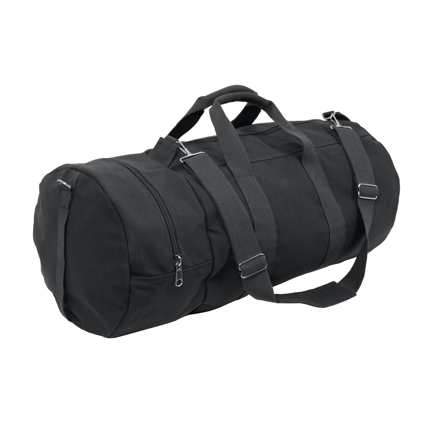 Black – Military Double-Ender Sports Shoulder Bag – Cotton Canvas 30″ x 13″