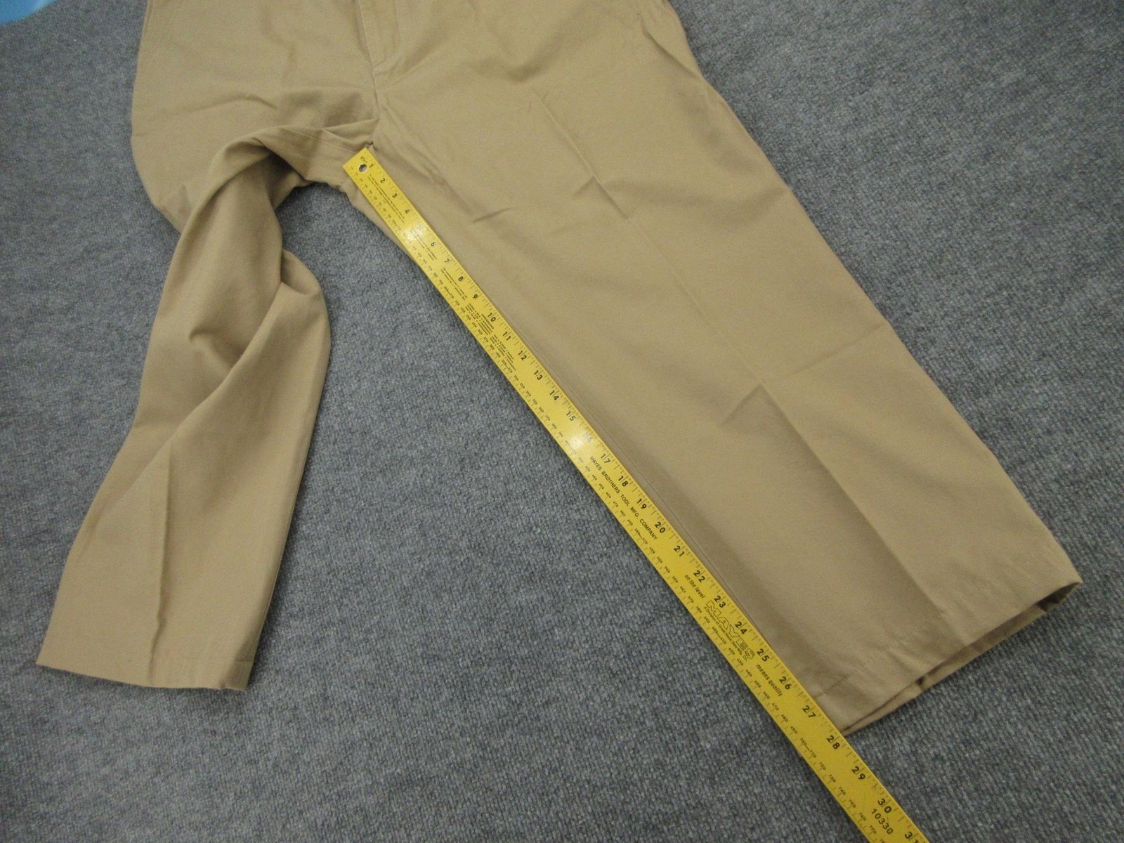Daniel Cremieux Pants Mens 40×30 (Hem’d 40×28) Brit Khaki Vence Chino Flat Front