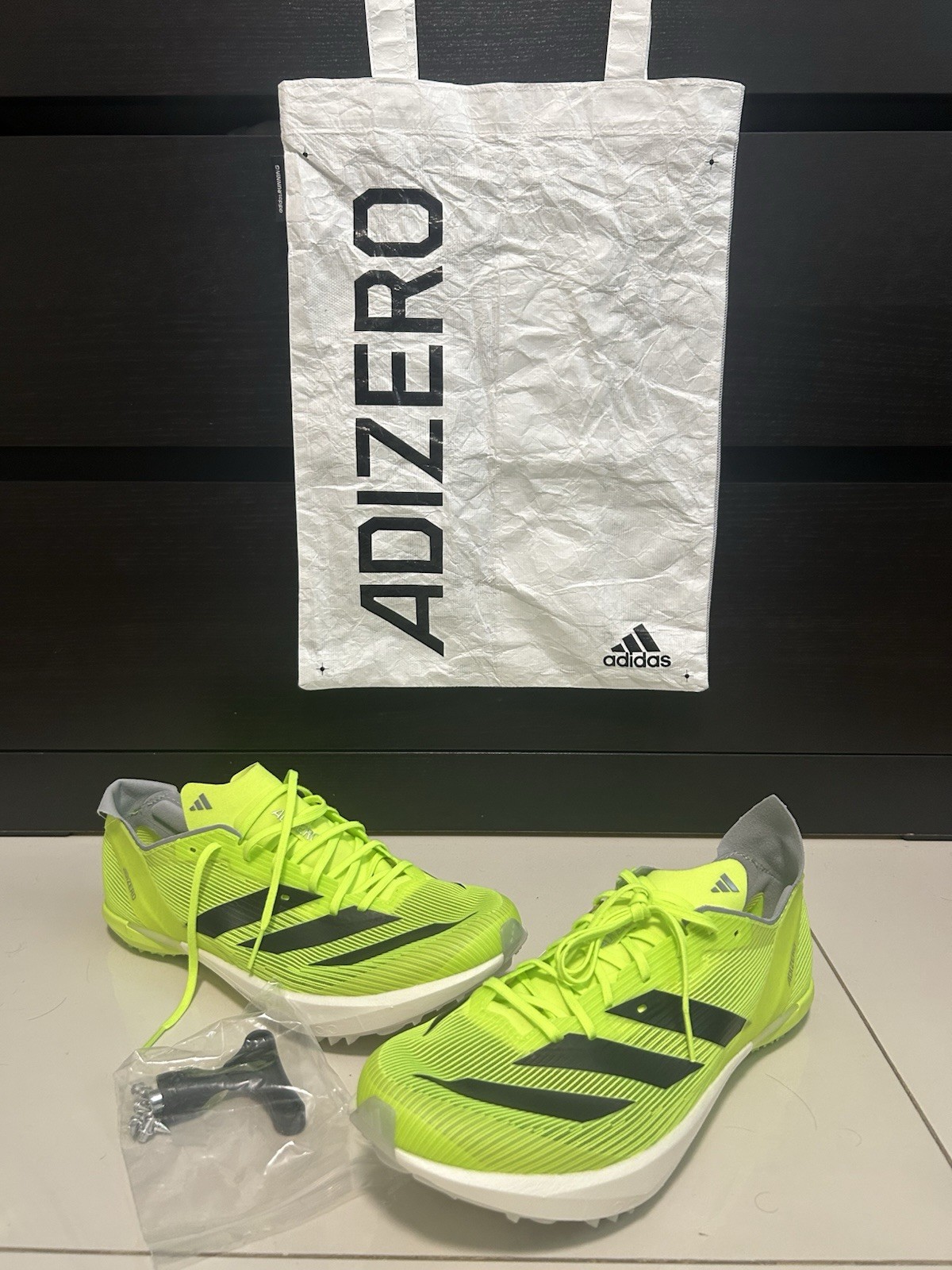 Adidas Adizero Ambition Lucid Lemon Core Black Halo Silver – IH5798 Size 11.5