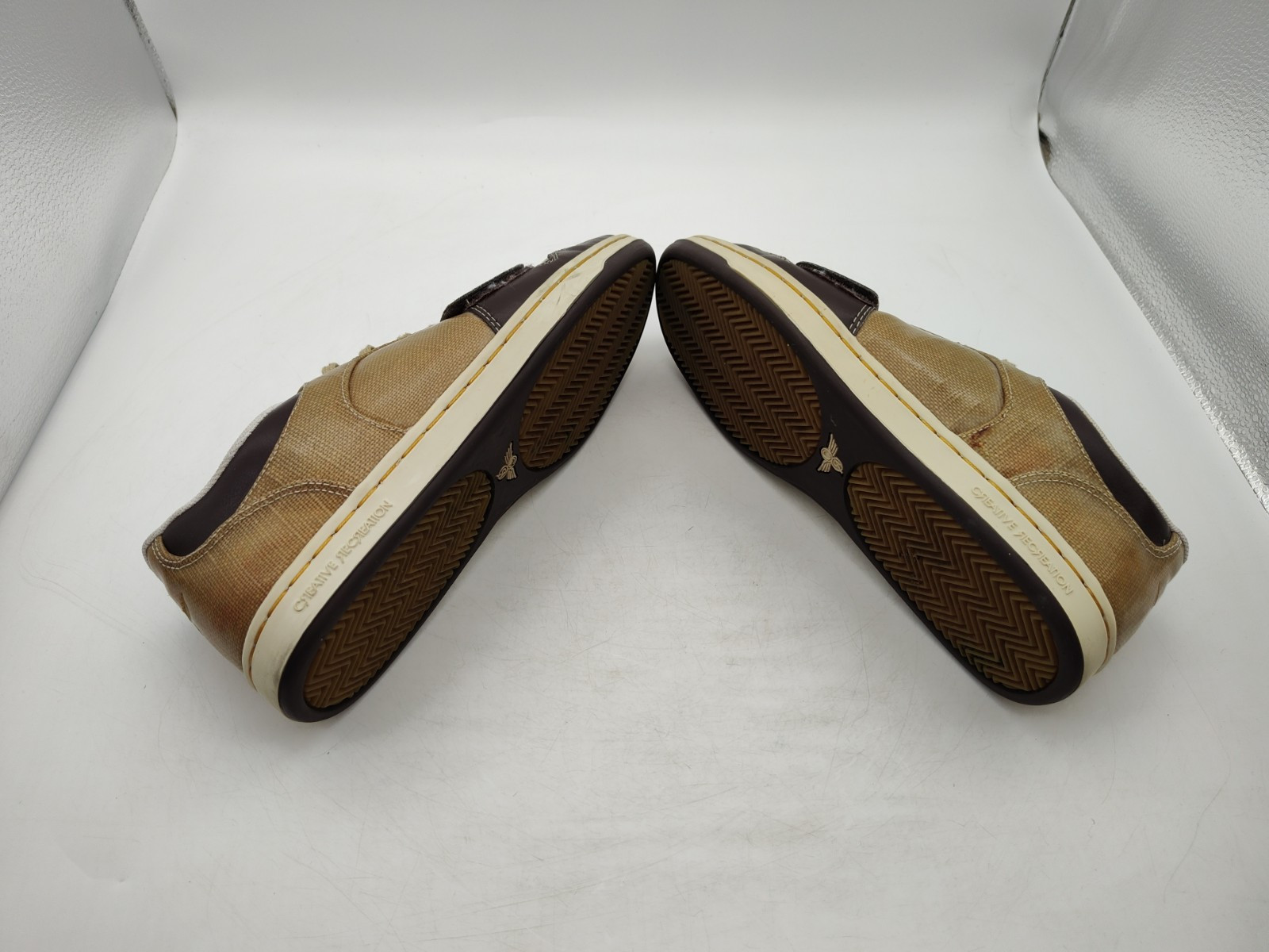 Creative Recreation-Cesario Lo Waxed-TAN & BROWN Shoes-CR4LO10-Men’s Size 8-NICE