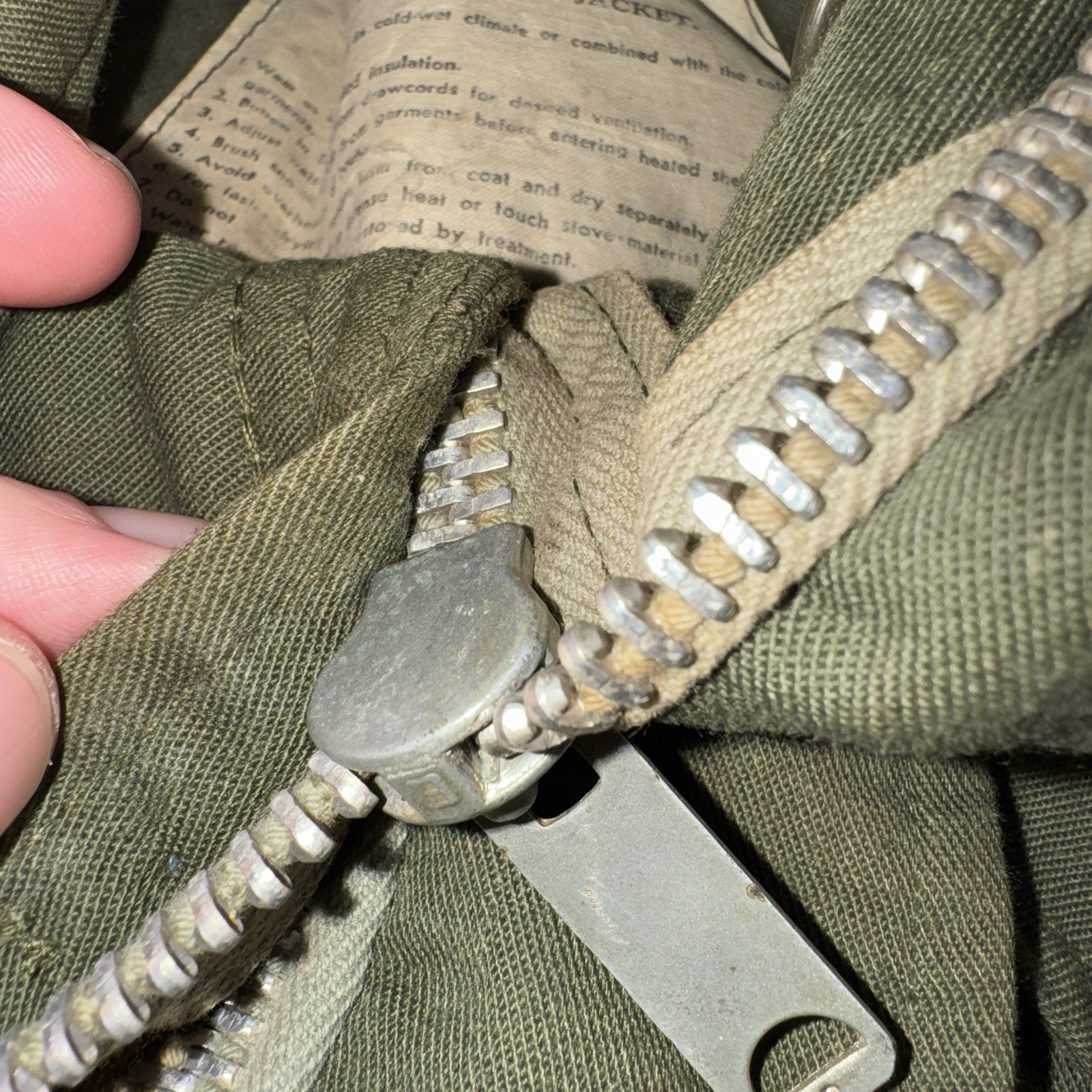 Vintage US Army M-1951 OG 107 Field Jacket Size L Regular With Hood 1960’s 60’s