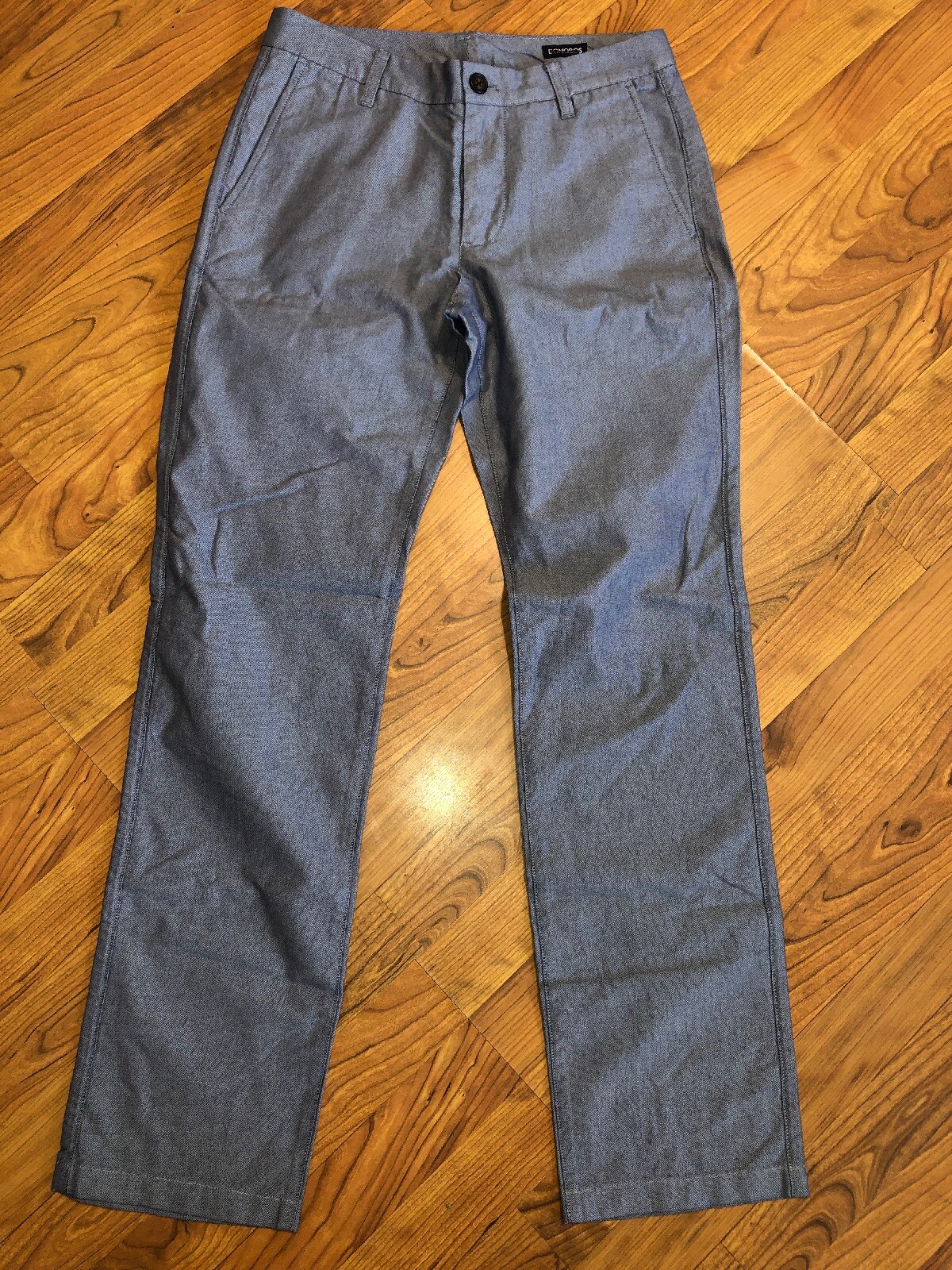 Bonobos Oxleys Oxford Gray Straight Leg Pants 29/32