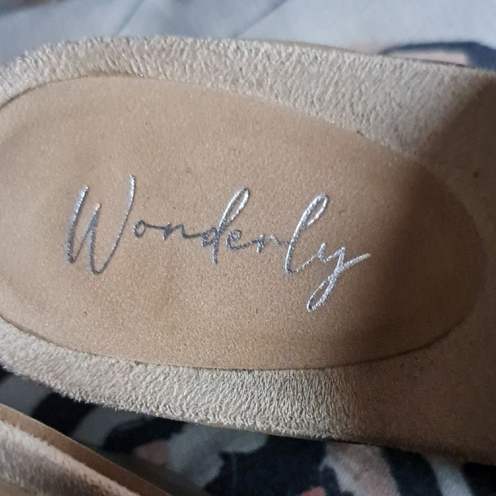 Wonderly Black and Tan Heels with Chunky Block Heel