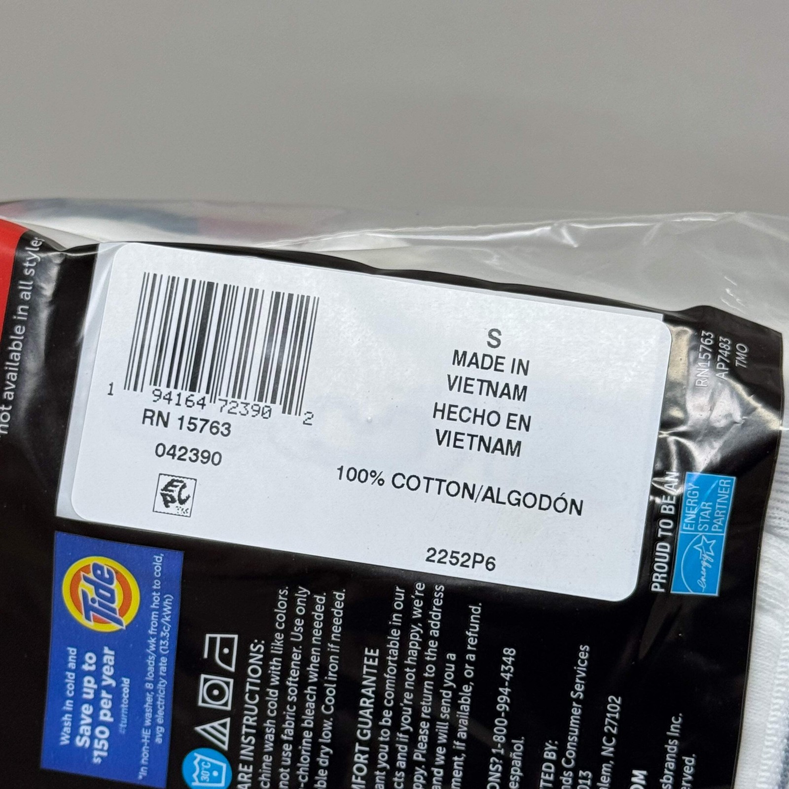 HANES (6 PACK!) Men’s Cool Comfort Boxer Briefs Sz S 28-30″ White 2252P6