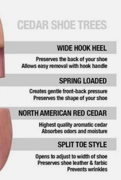 Moneysworth and Best Men’s Cedar Shoe Tree with Hook Heel
