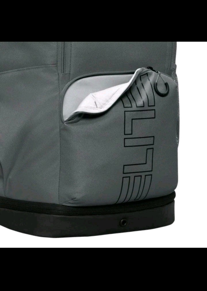 Nike Varsity Elite Backpack Iron Grey Black -HM9965-068 -32L -NEW-