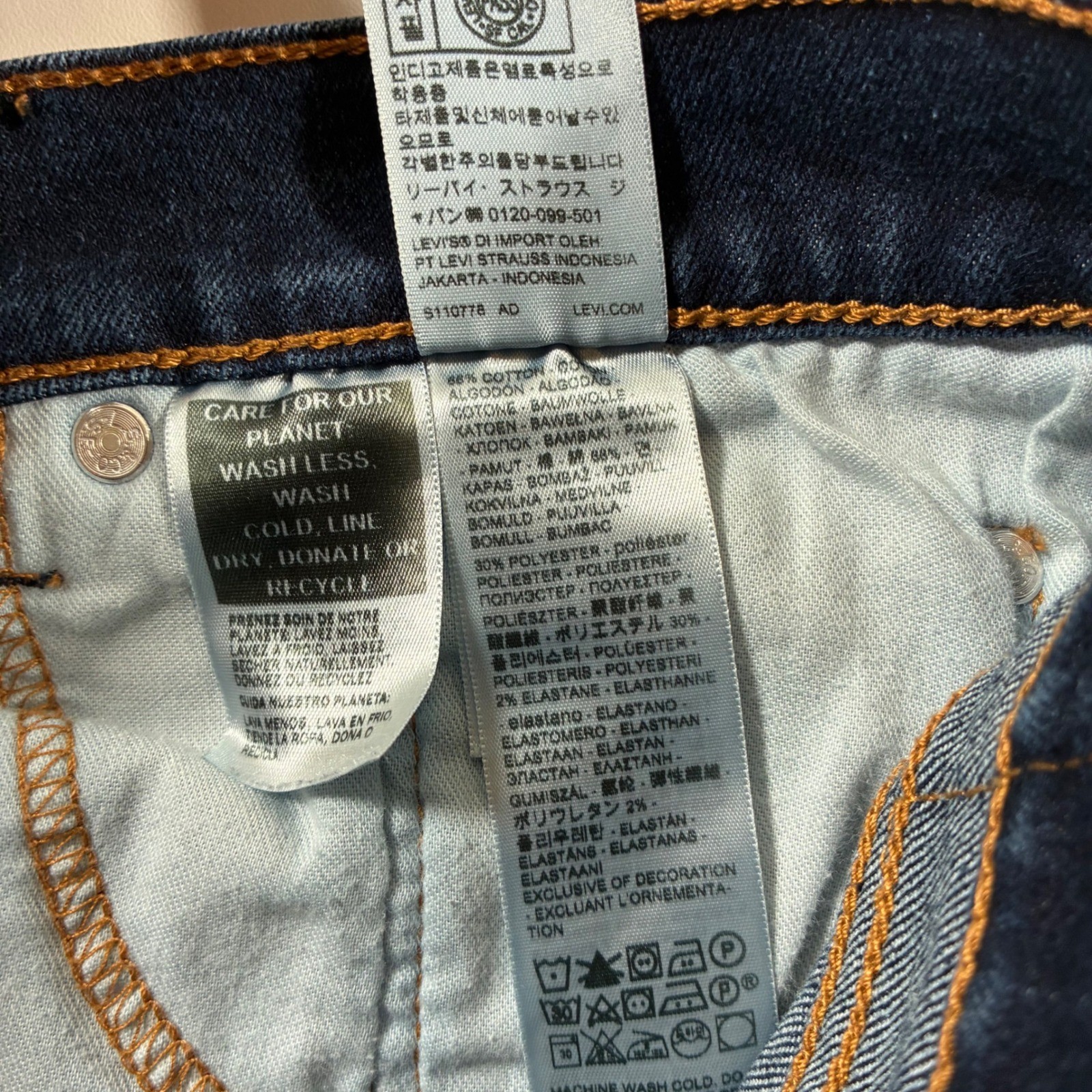 Levi’s 505 Regular Fit Jeans 30×29 Dark Wash Indigo Straight Denim (Tag 32×30)