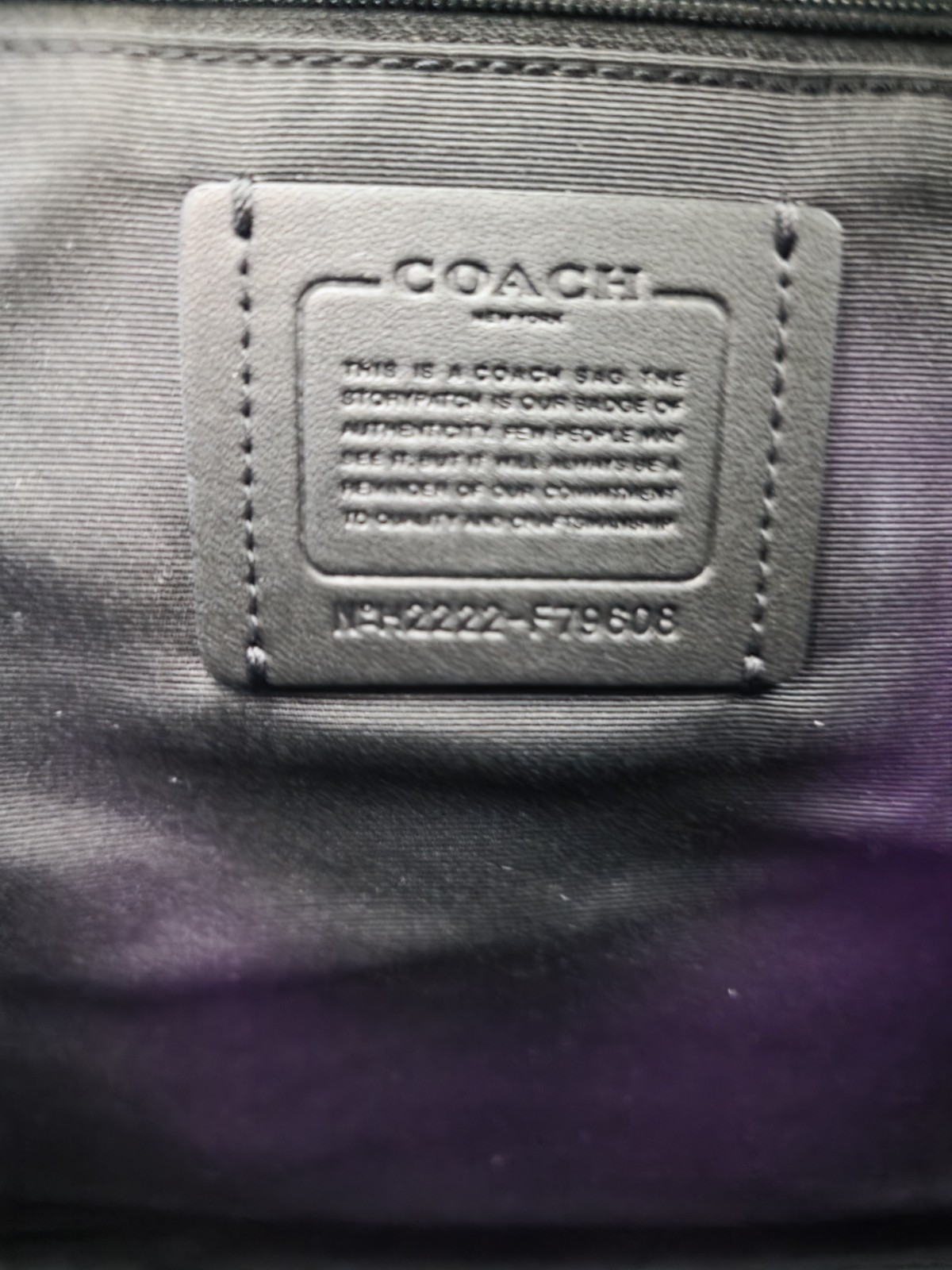 Coach Large Gallery Crossgrain Leather Tote for Women – Black (F79608)