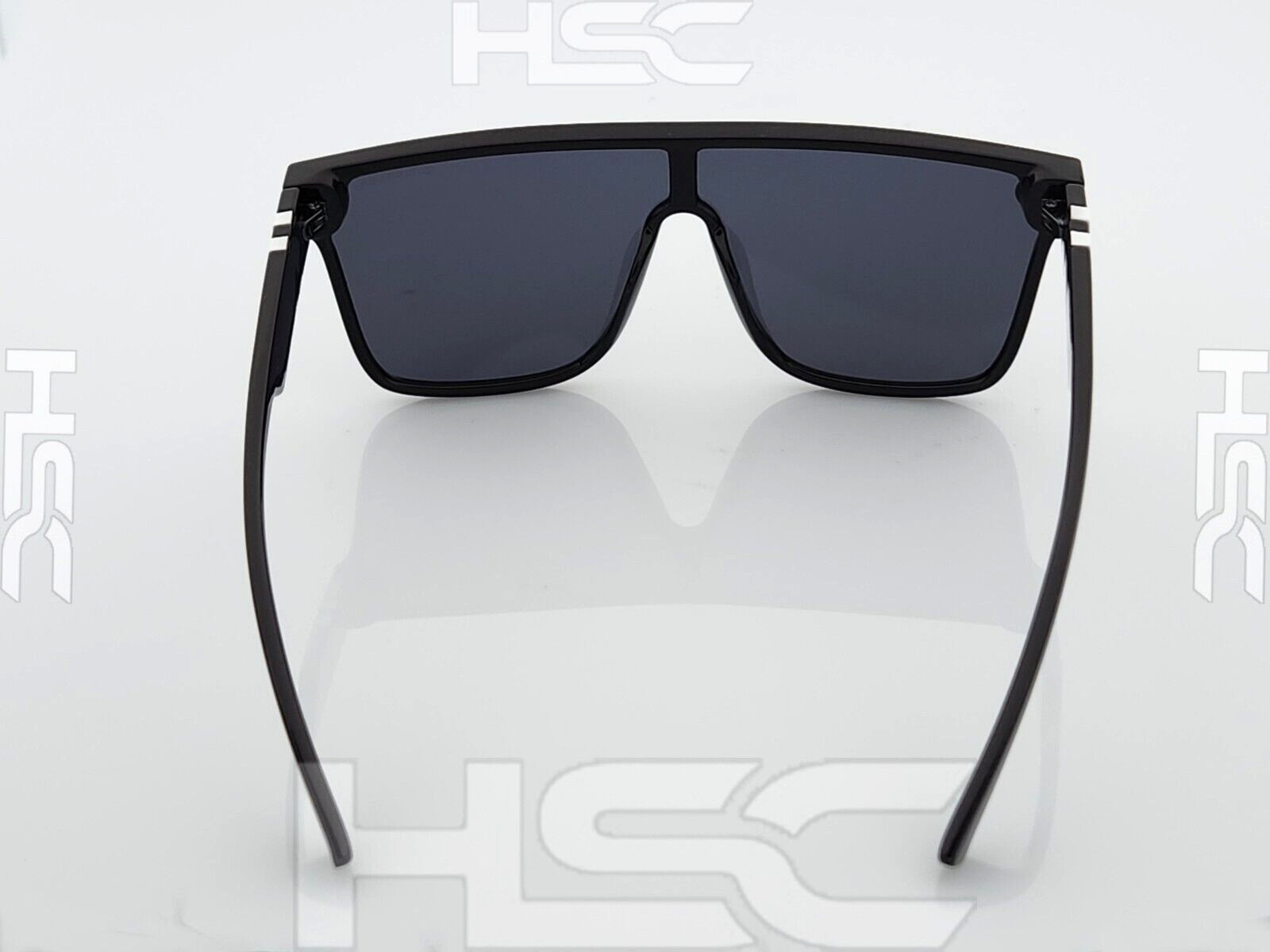 Quiksilver SciFi Shield Sunglasses Gloss Black Frame Dark Smoke Single Lens