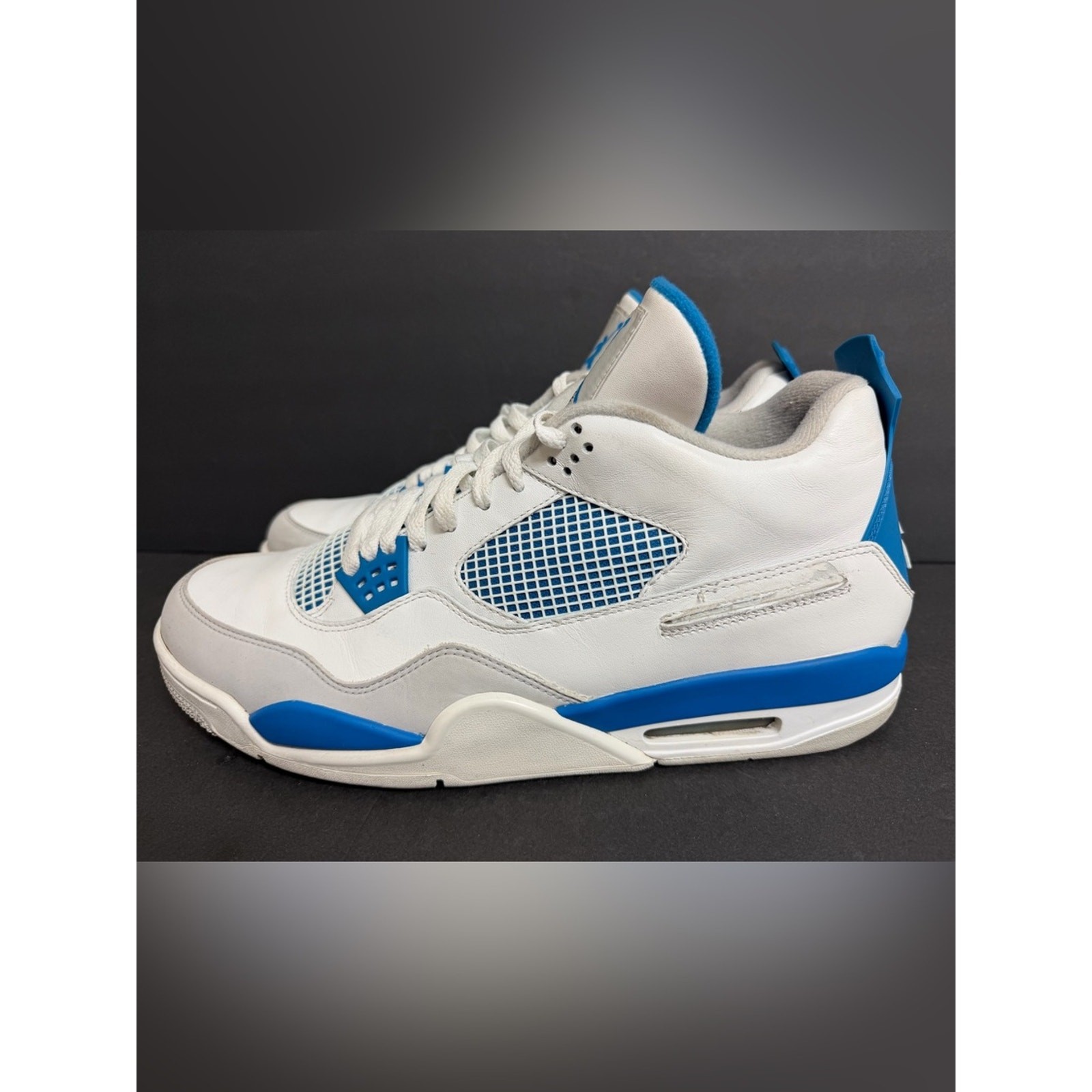 Size 14 – Air Jordan 4 Retro Military Blue 2012 308497-105 OG Authentic