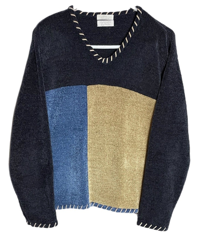 Christopher & Banks Hand Embroidered Sweater Length: 24.5 in/ Chest: 45 in
