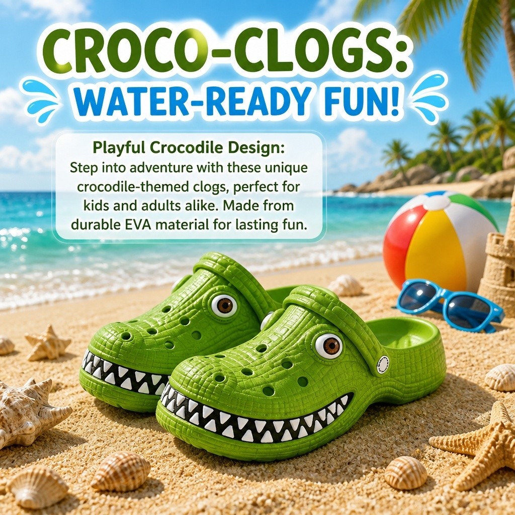 Lightweight Durable Non-Slip Pool Shoes, Quick Dry Beach Garden Clogs for Adults