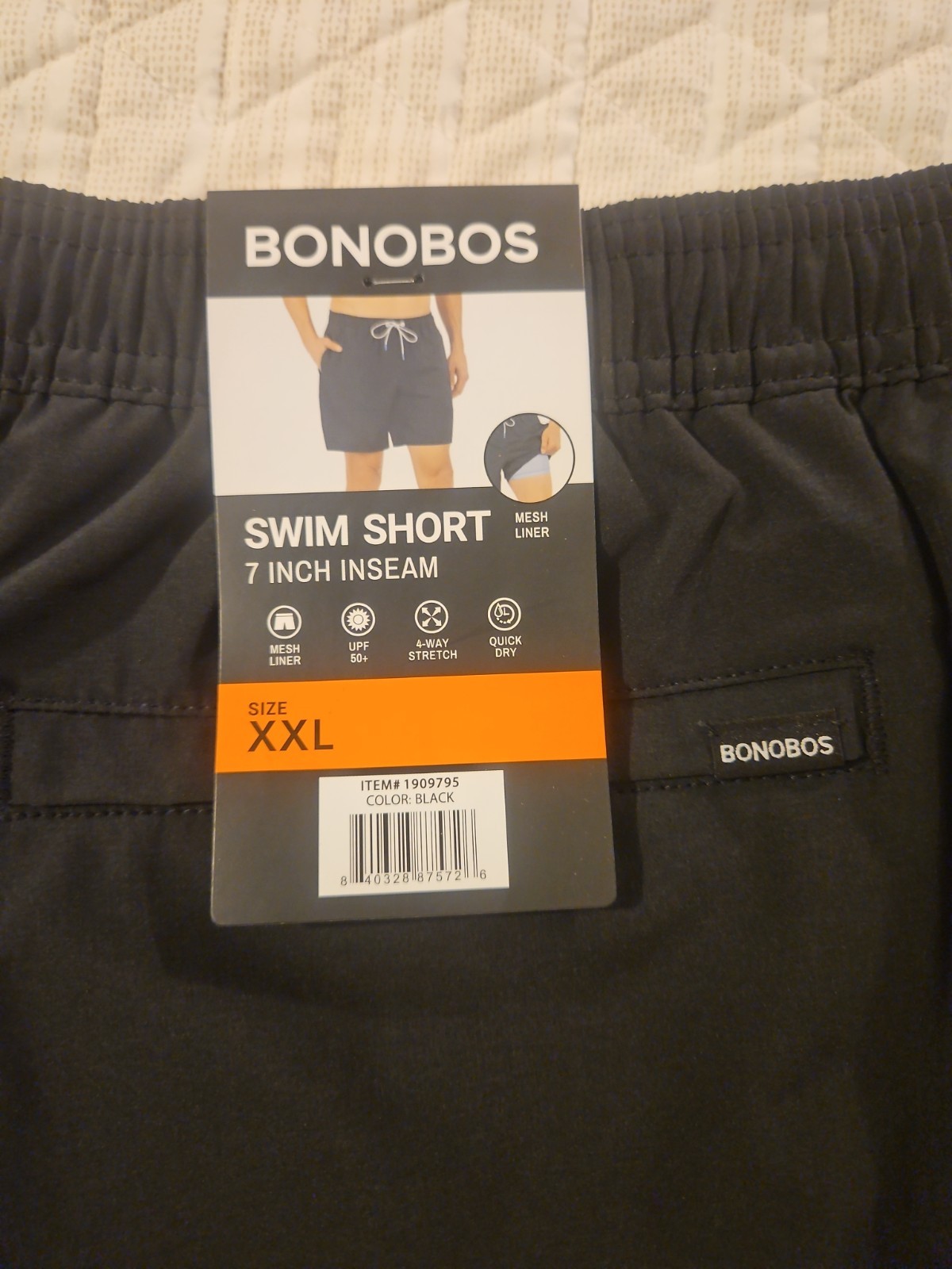 Bonobos New Black 2xl Swim Short