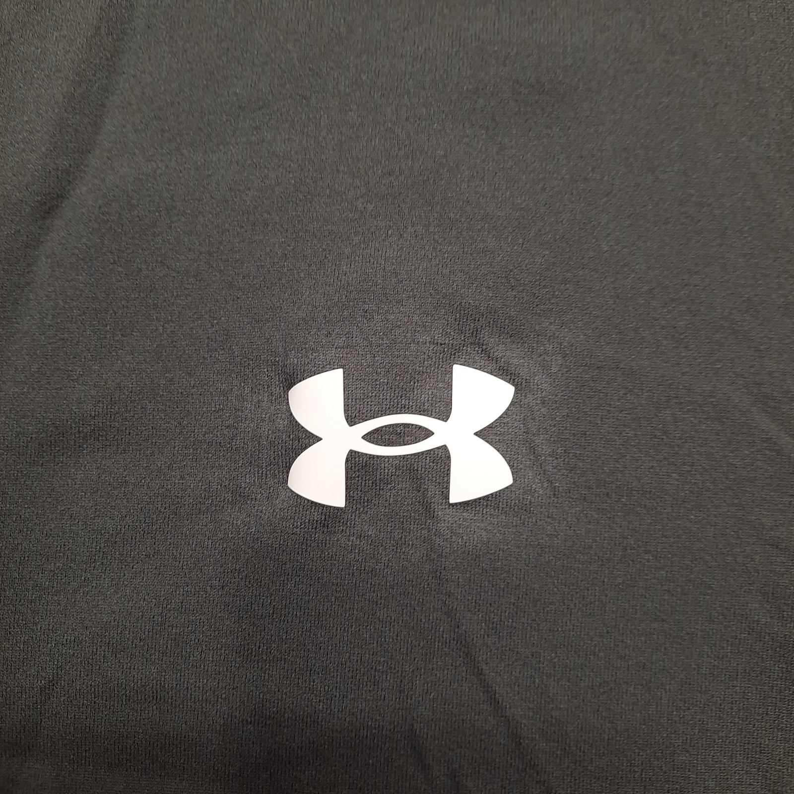 Under Armour Title Golf Polo Mens Large Gray White Short Sleeve 1383263-025