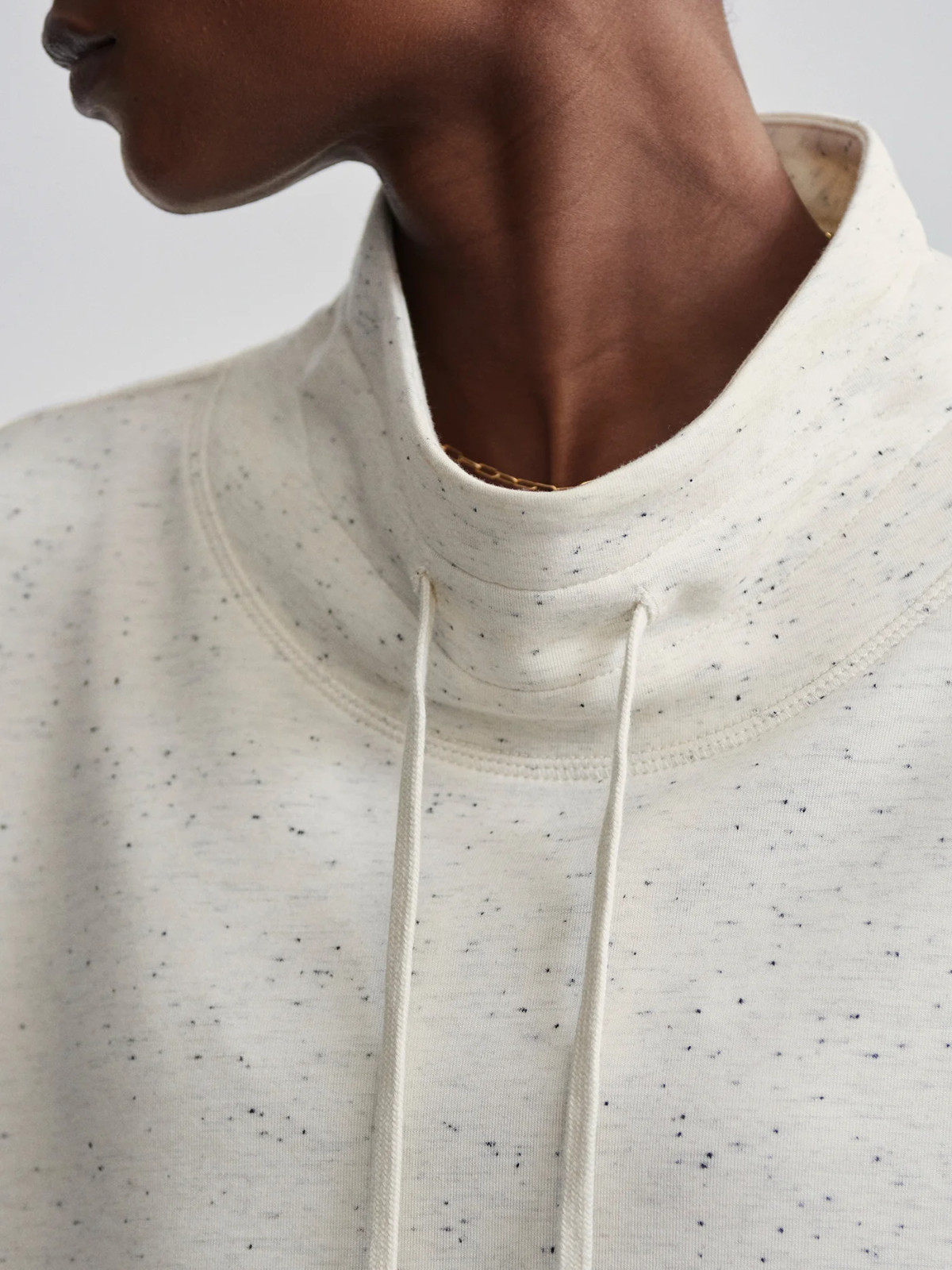 NWT Women’s Varley Ivory Marl Fleck Oakdale Sweat Top, VAR01897 – $128 NEW!