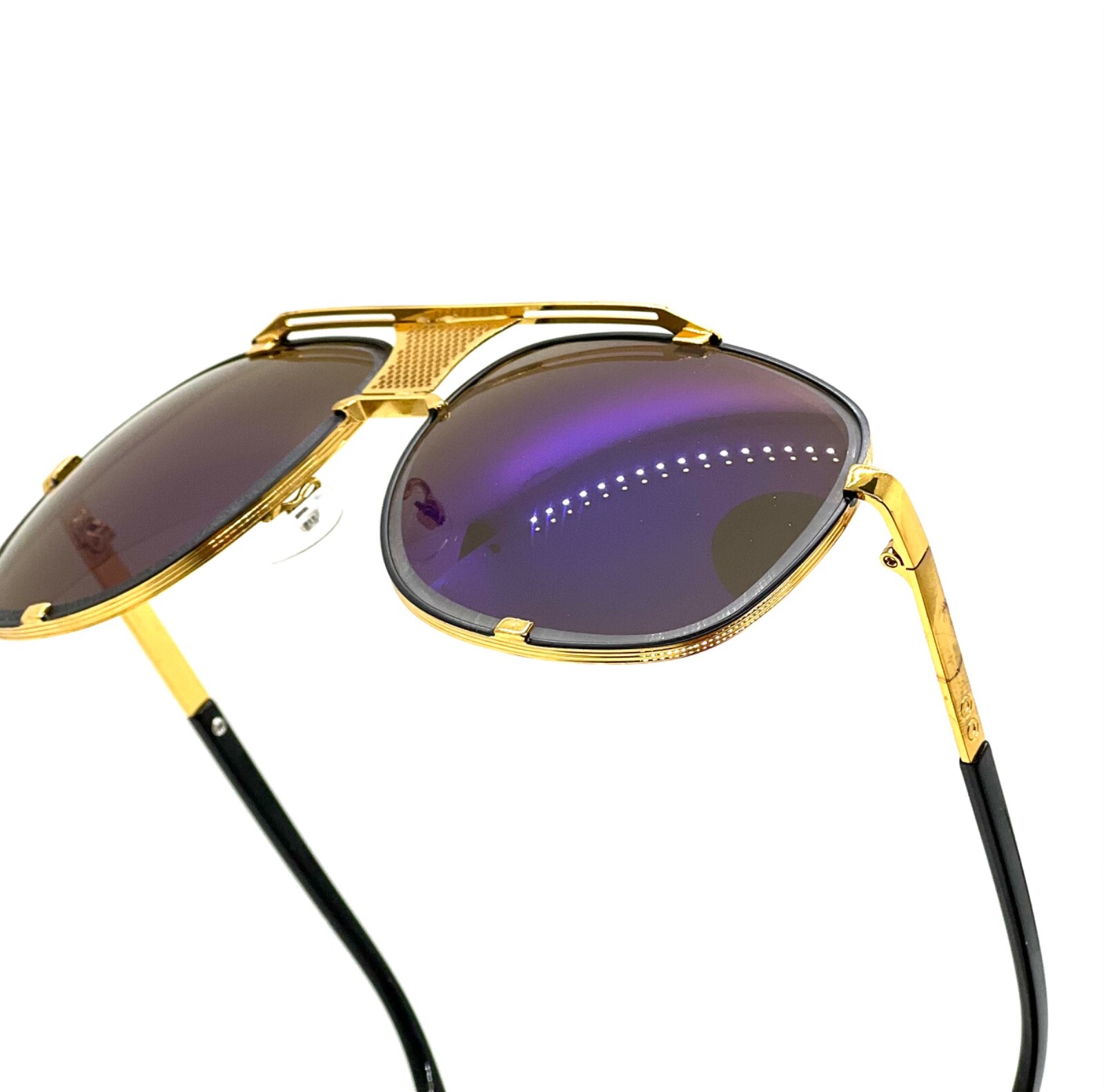 Luxury Sun Glasses Outdoor Driving Retro Black Gradient Lens Classic Eye Glasses