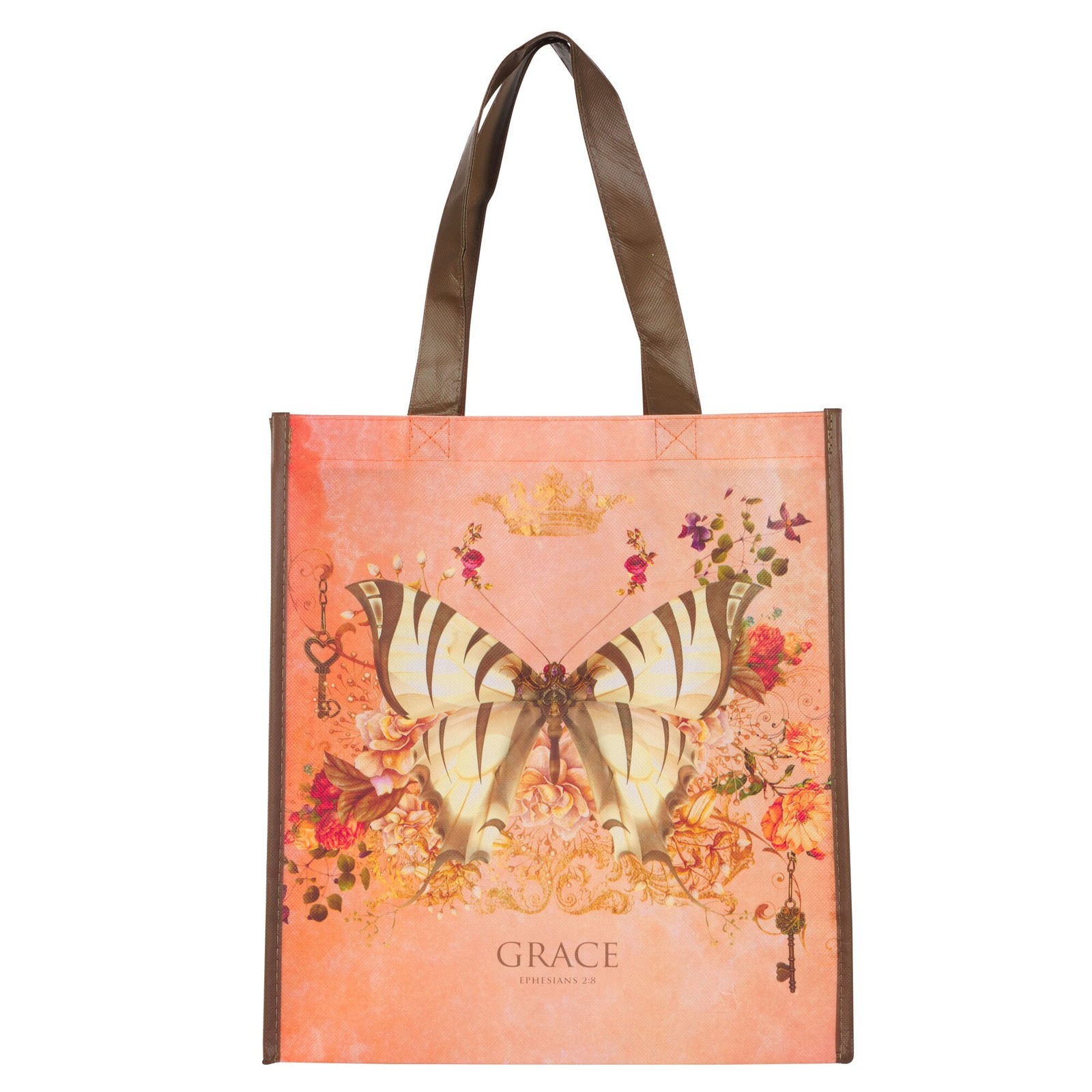 Floral Butterfly Reusable Multicolor Shopping Tote Bag for Women: Grace – Eph.