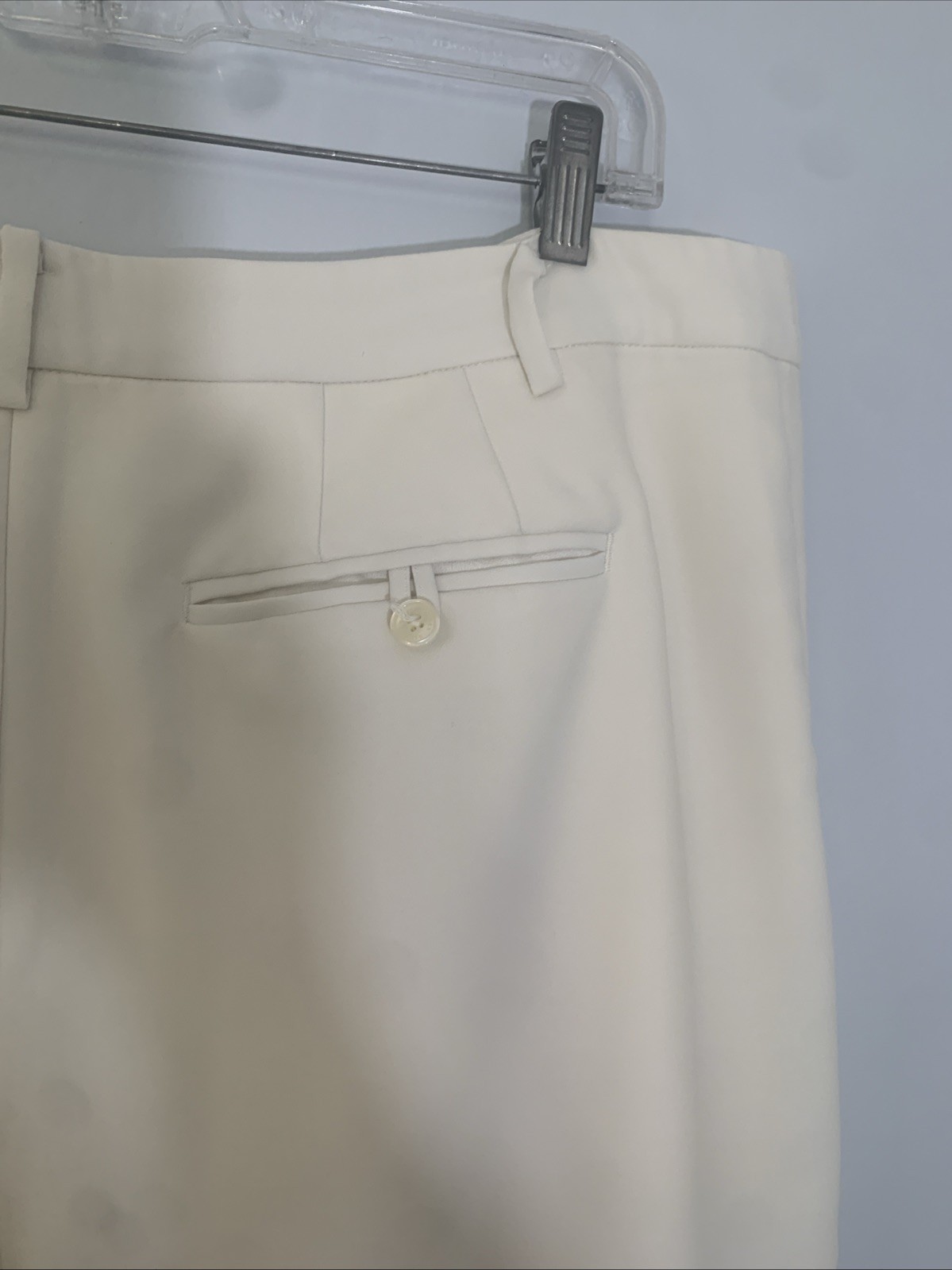 LRL Black Label Wide Leg Trouser Pants Women Size 16 Winter Cream Inseam 29.5 in
