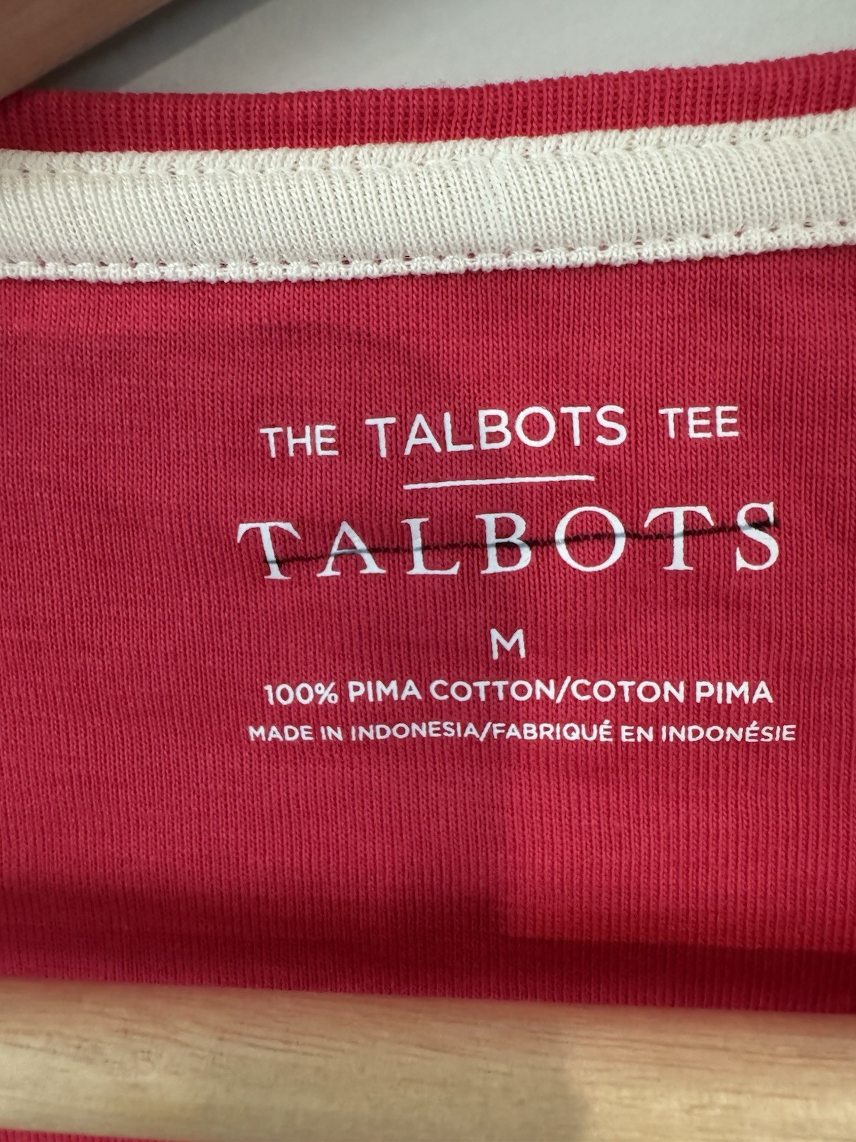 The Talbots Tee Women’s Bright Dark Pink 100% Pima Cotton Shirt Size Medium