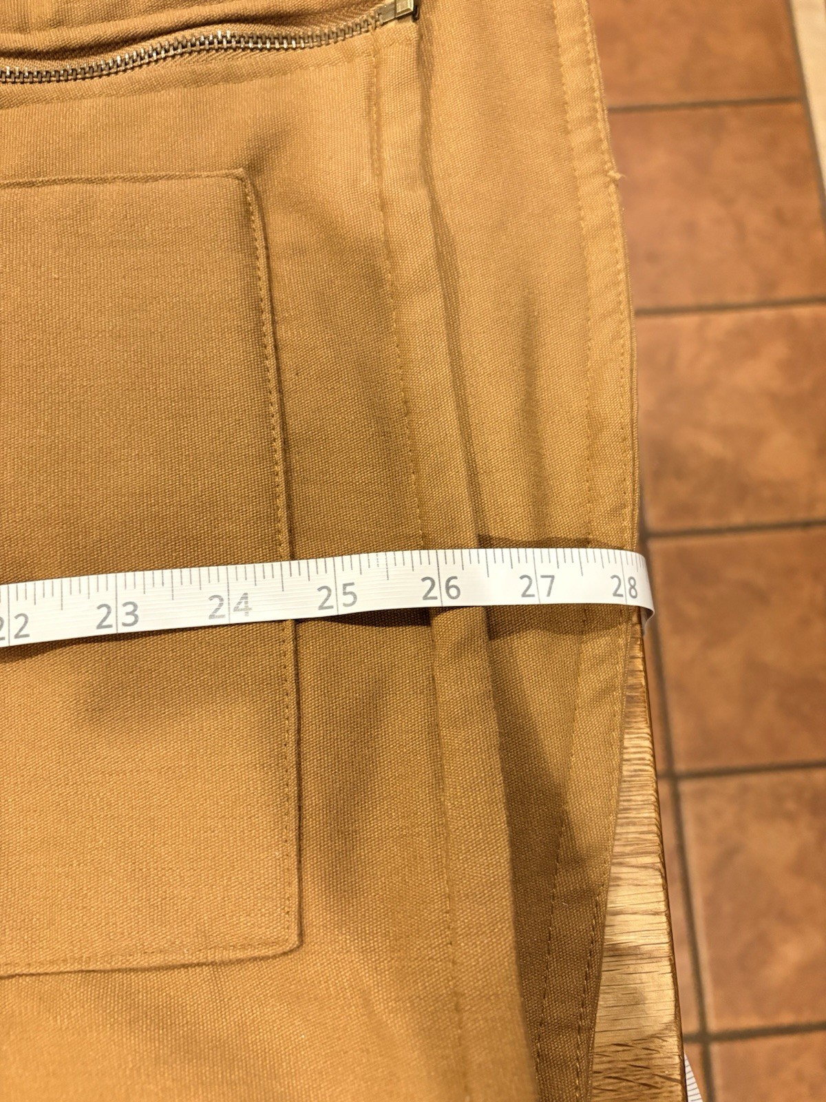 Wrangler Workwear Quilted Lined Duck Canvas Vest Brown Men’s XL Style 55098