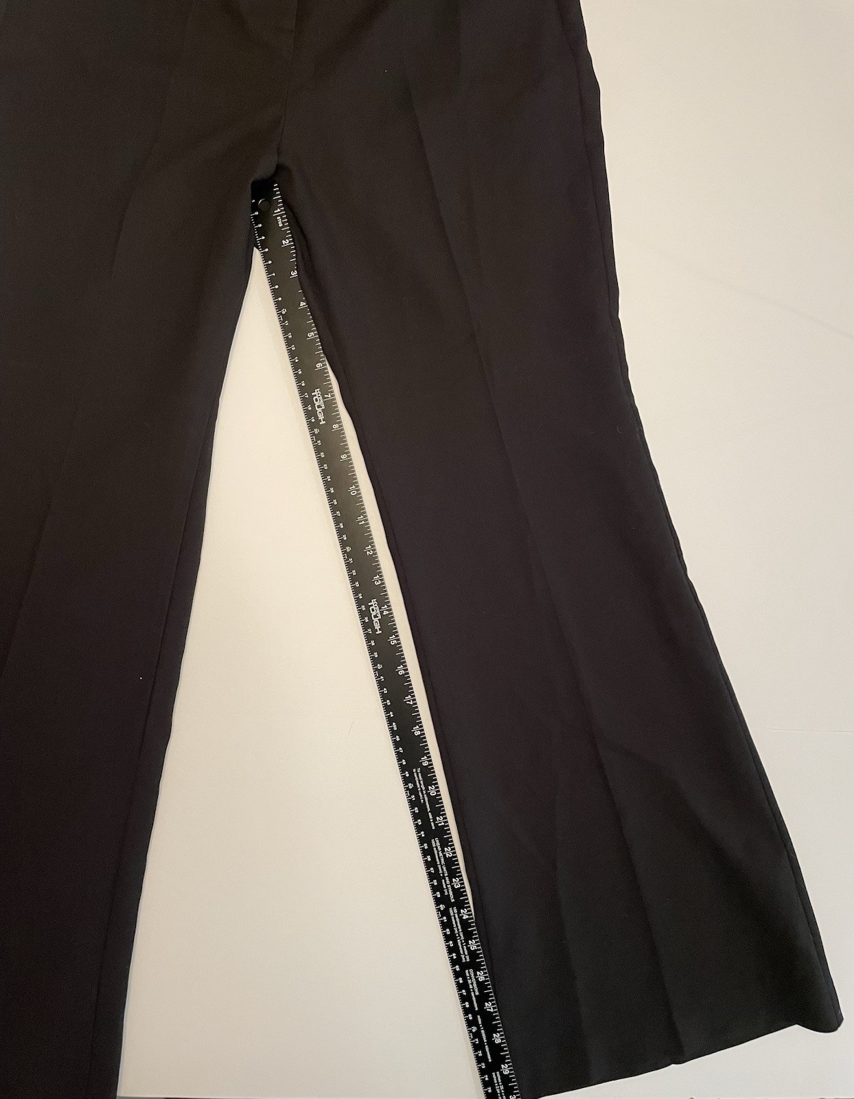 Exquise Elsie Polished Flowing Trousers Size Medium Black