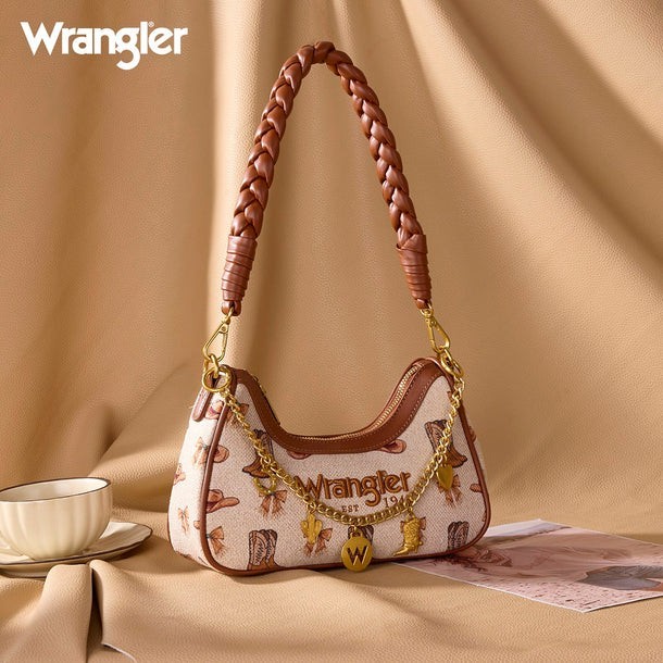 Wrangler Western Print Cowgirl Shoulder Bag