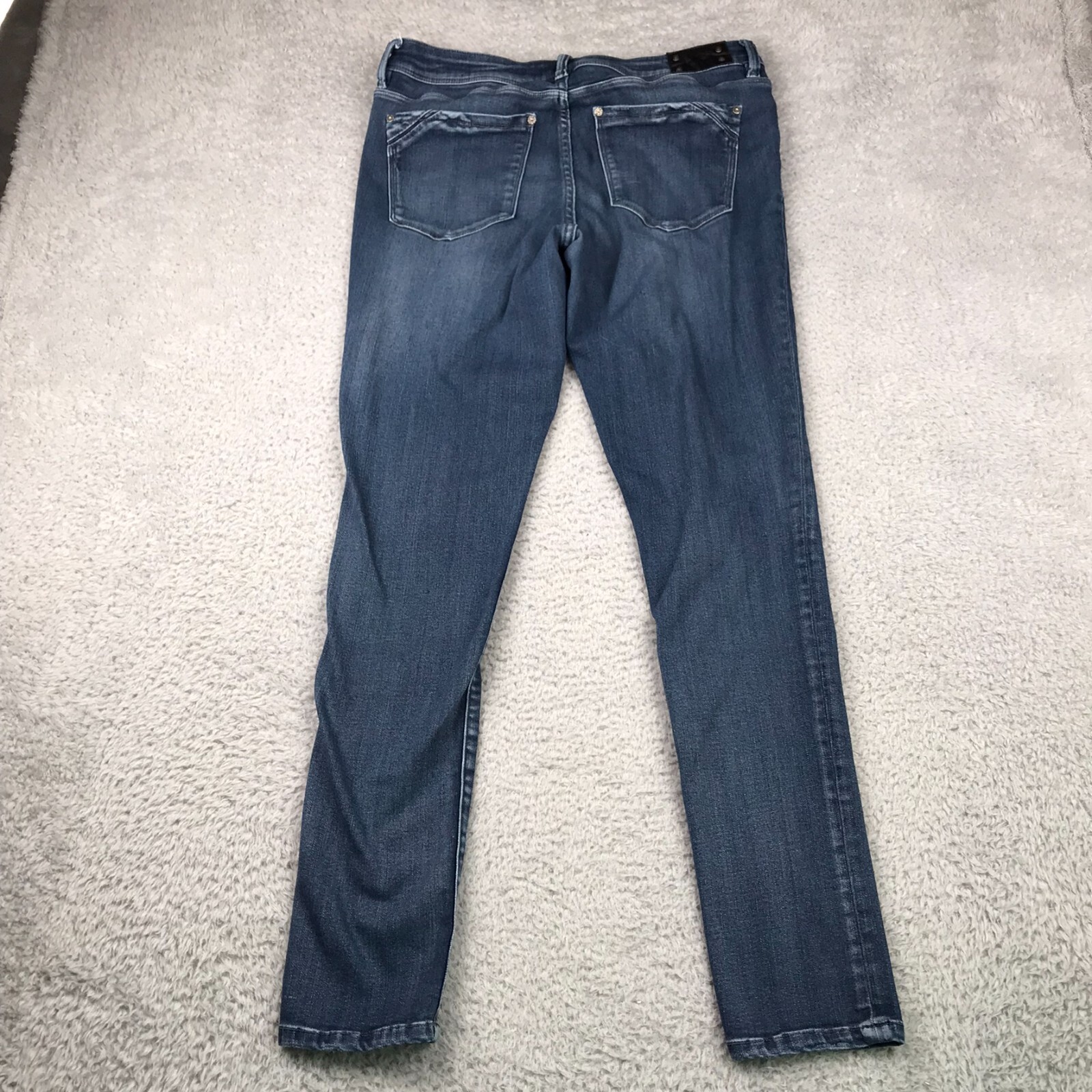 Buckle Black Jeans Mens 30 (33×31) Fit No 76 Skinny Mid Rise Stretch Denim