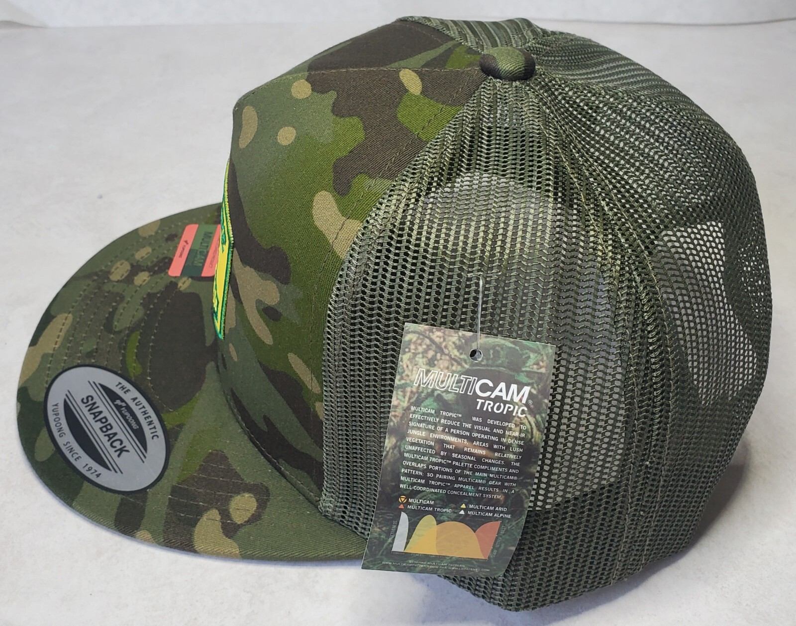 John Deere Farm Equip Patch YP Classics 6006 Trucker Hat MultiCam Tropic/Green