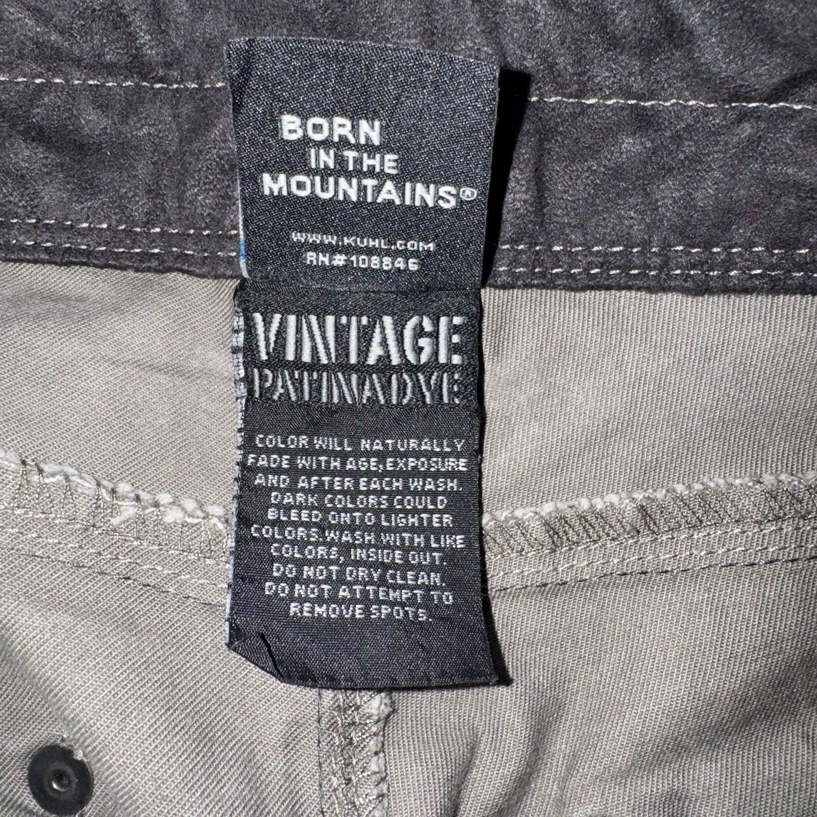 Kuhl Men’s Free Rydr 32×32 Gray Forged Iron Vintage Patina Dye Outdoor Hiking