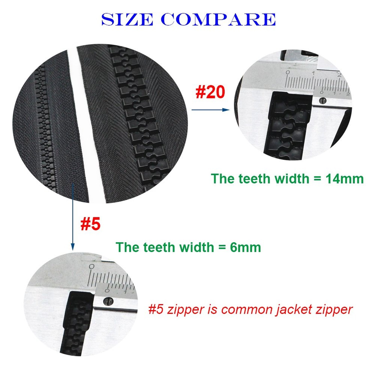 YaHoGa 200cm #20 Super Large Separating Giant Plastic Zippers for Sewing Tent…