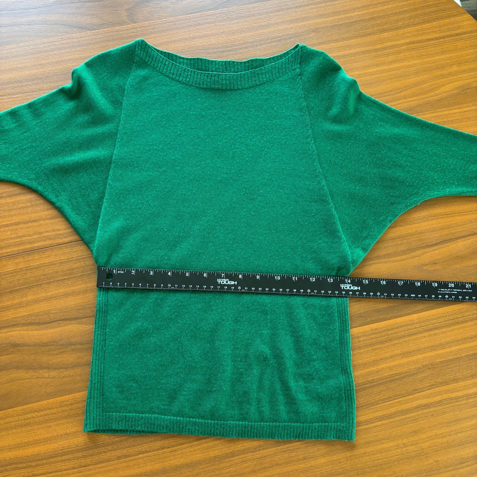 2010s The Limited Wool Blend Boat Neck Lightweight Knit Batwing Sweater Top XS