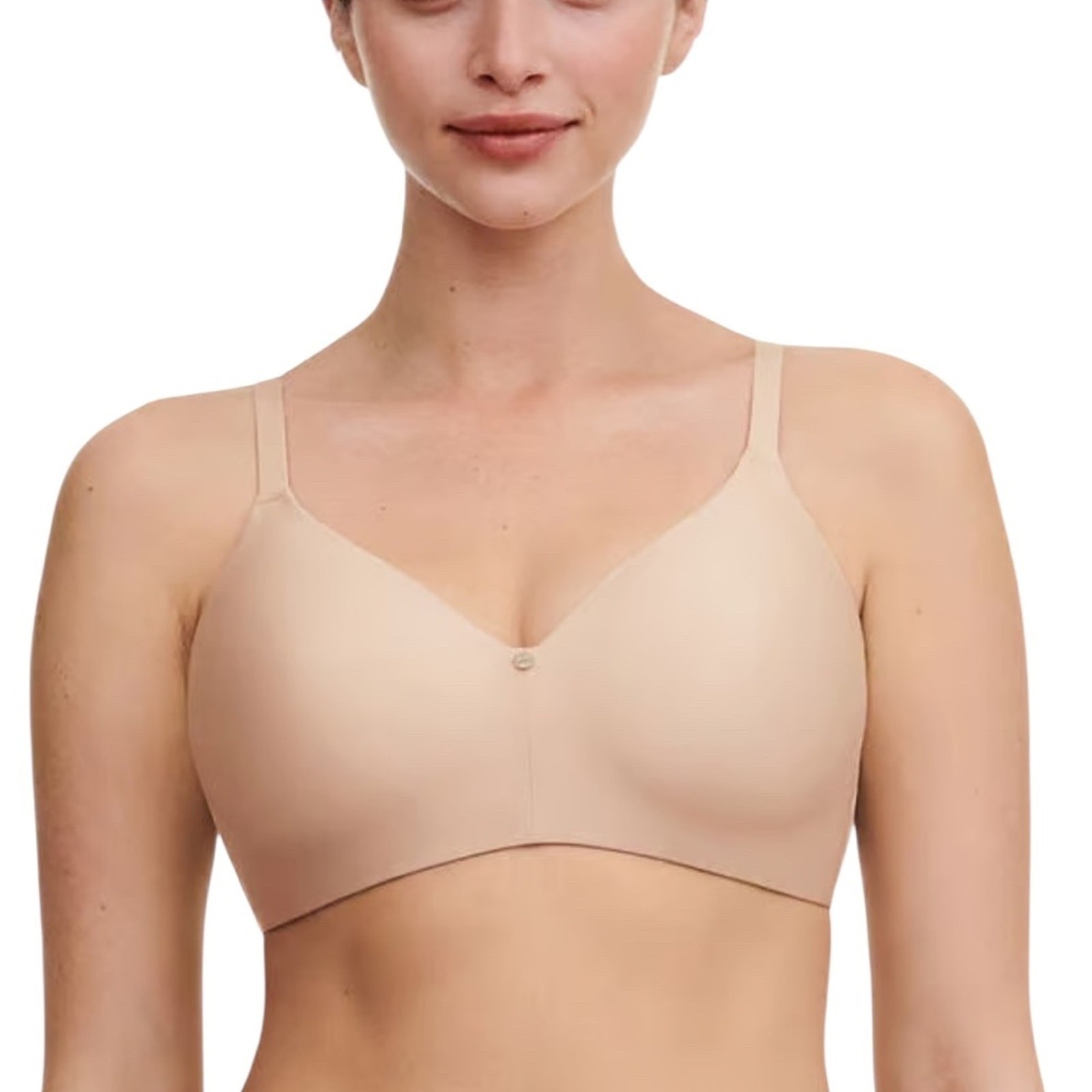New Chantelle C13BQ9 C Jolie Wirefree T-Shirt Bra Nude Rose – 36B