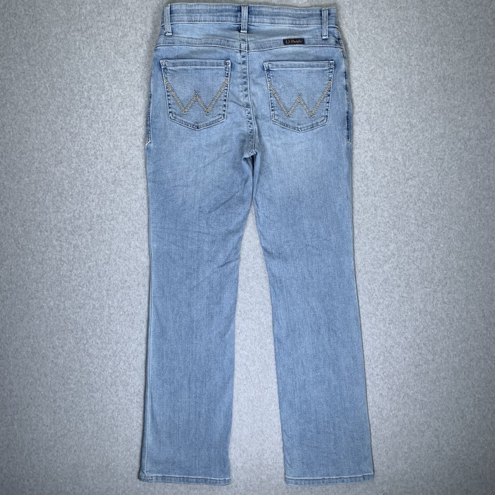 Wrangler Willow Jeans Womens 7×32 Blue Denim Ultimate Riding Bootcut Stretch