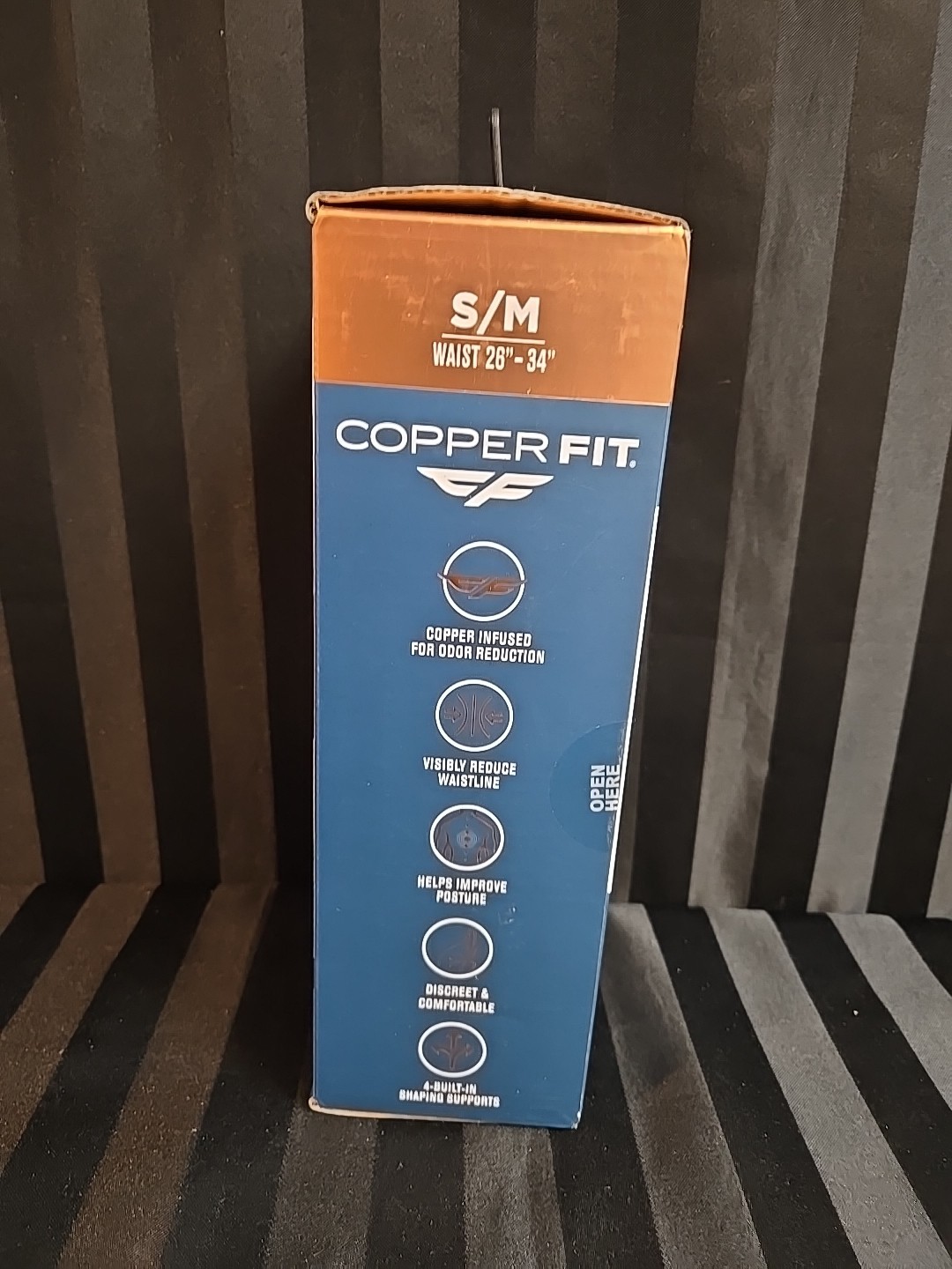 Copper Fit Core Shaper Copper Infused Size S/M Waist 26″-34″ Beige
